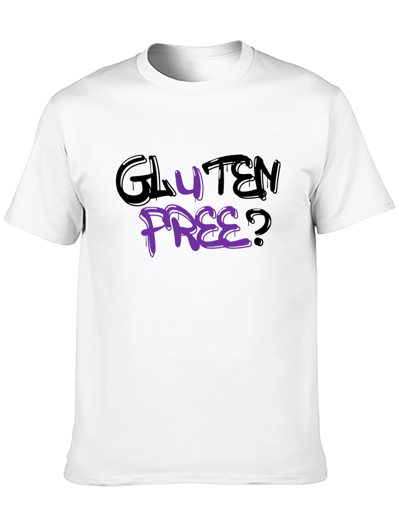 Gluten Free? Graphic Black T-Shirt
