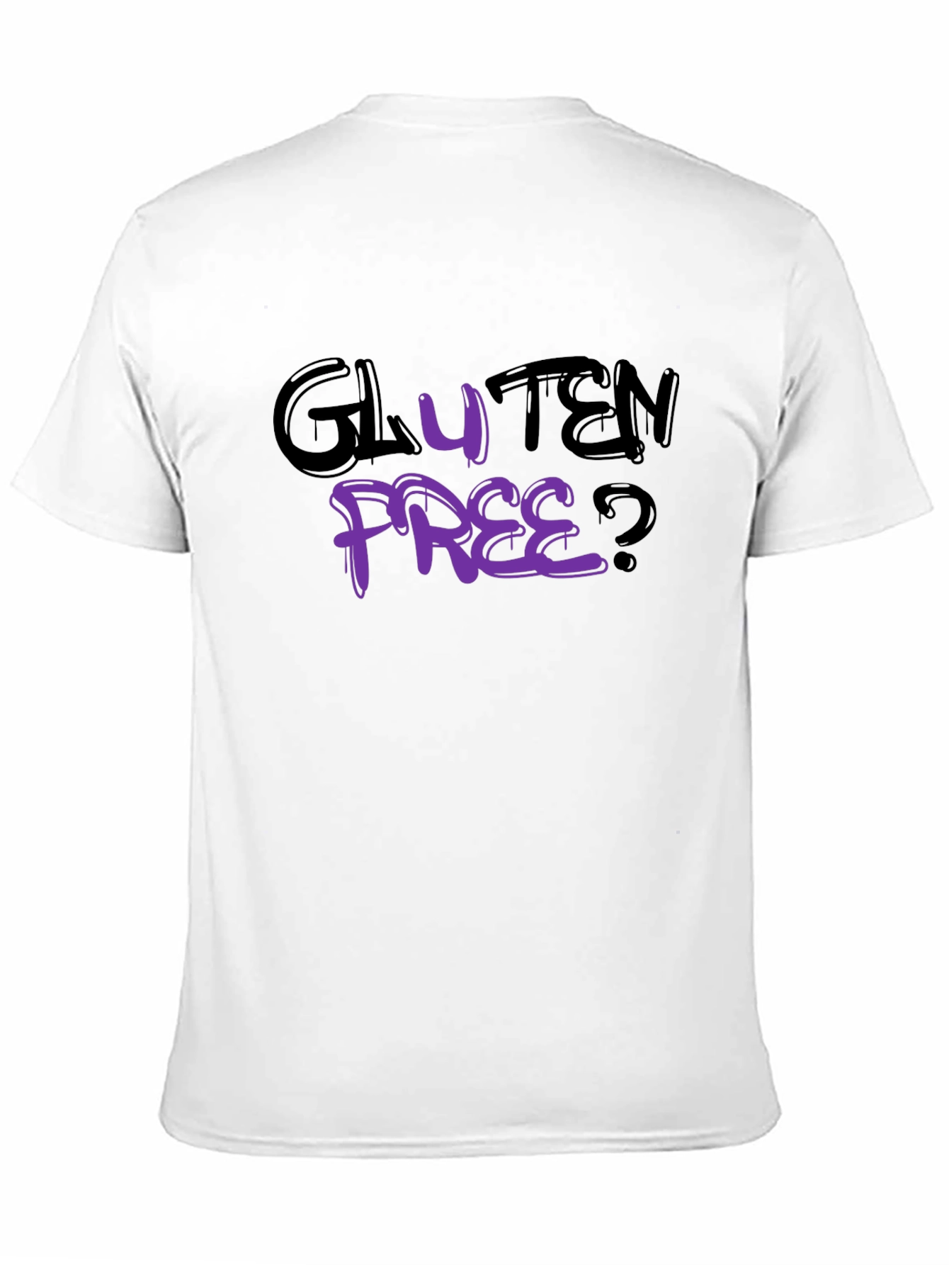 Gluten Free? Graphic Black T-Shirt