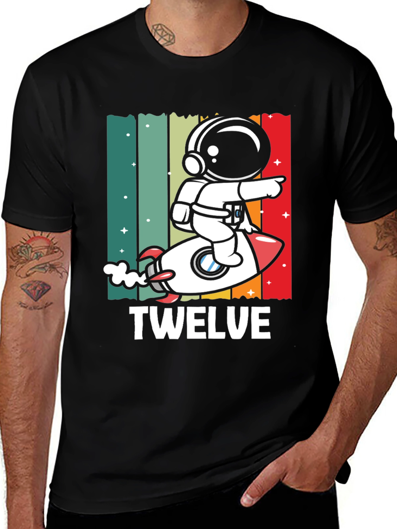 Twelve Birthday Astronaut T-Shirt