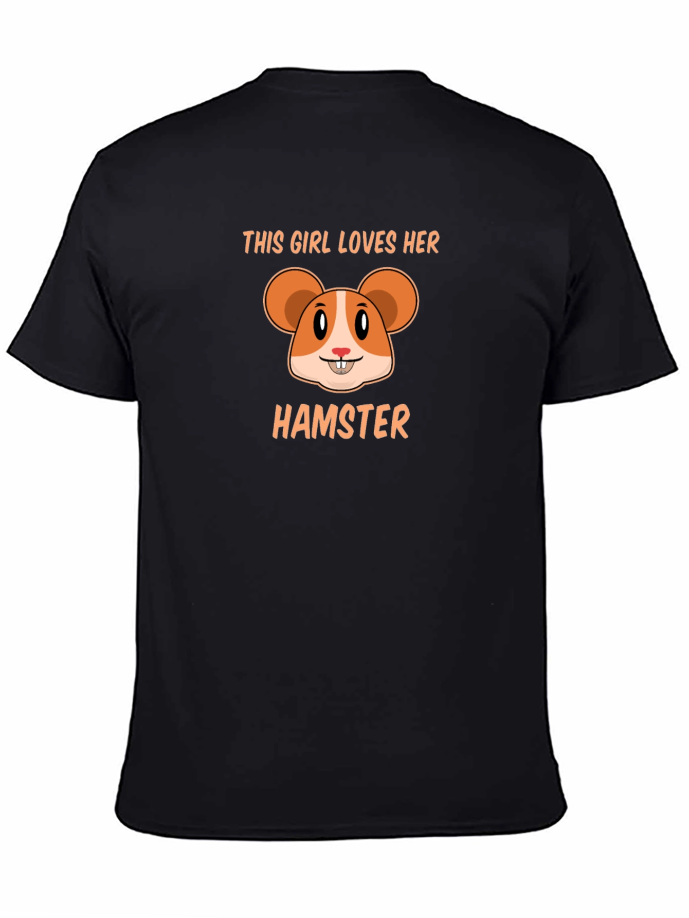 This Girl Loves Her Hamster Black T-Shirt