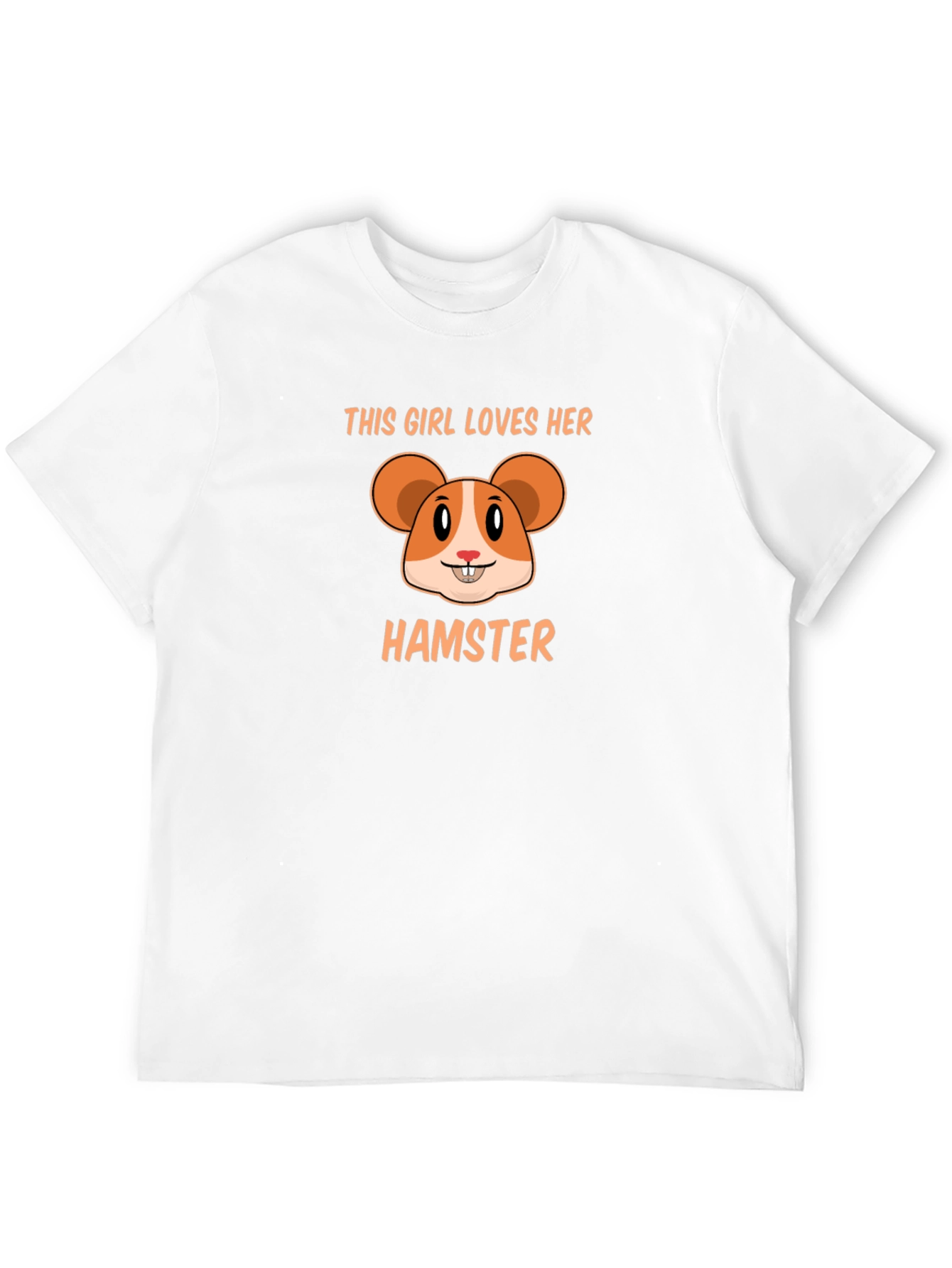 This Girl Loves Her Hamster Black T-Shirt