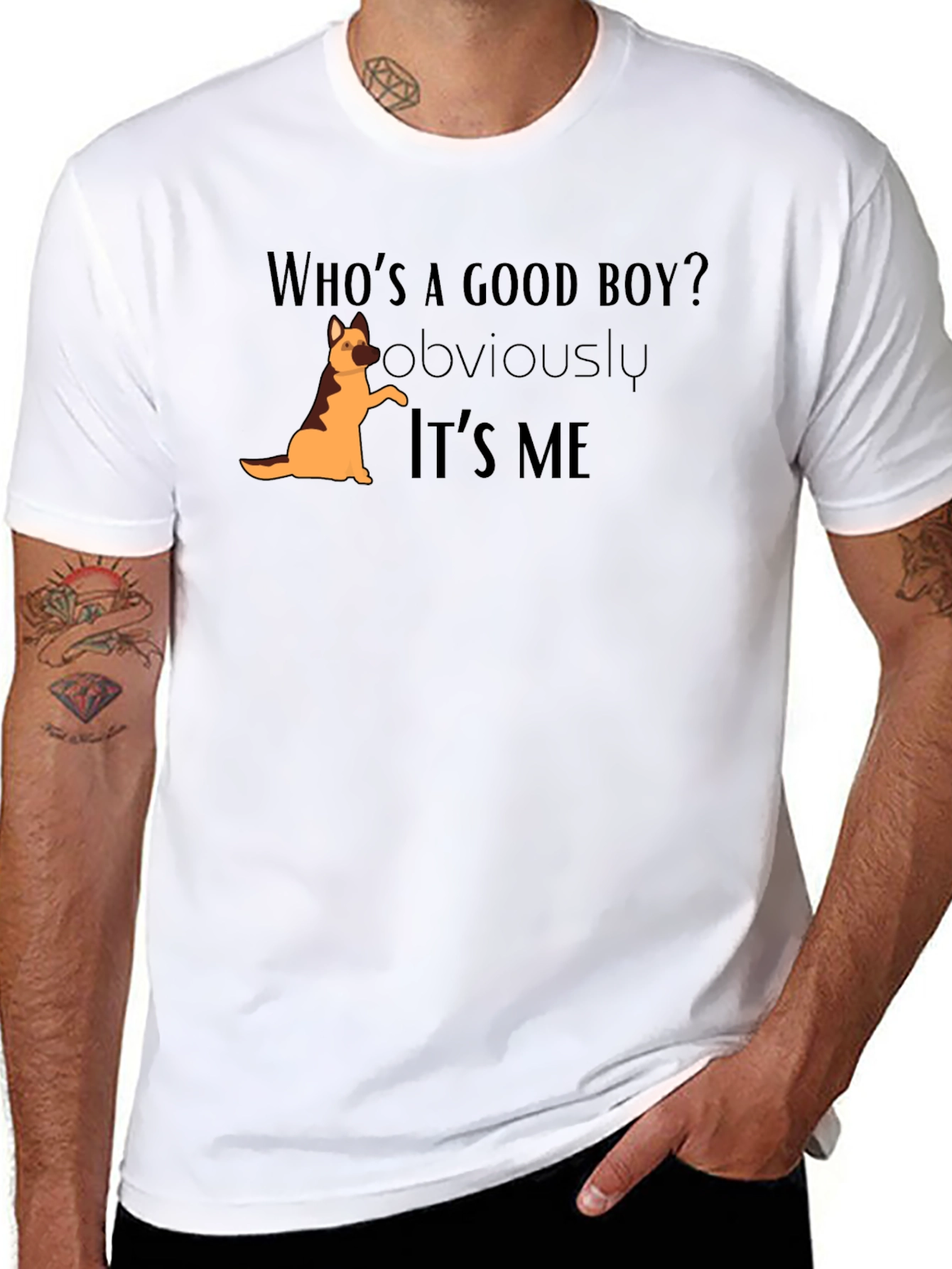 Whos a Good Boy? Dog Graphic T-Shirt