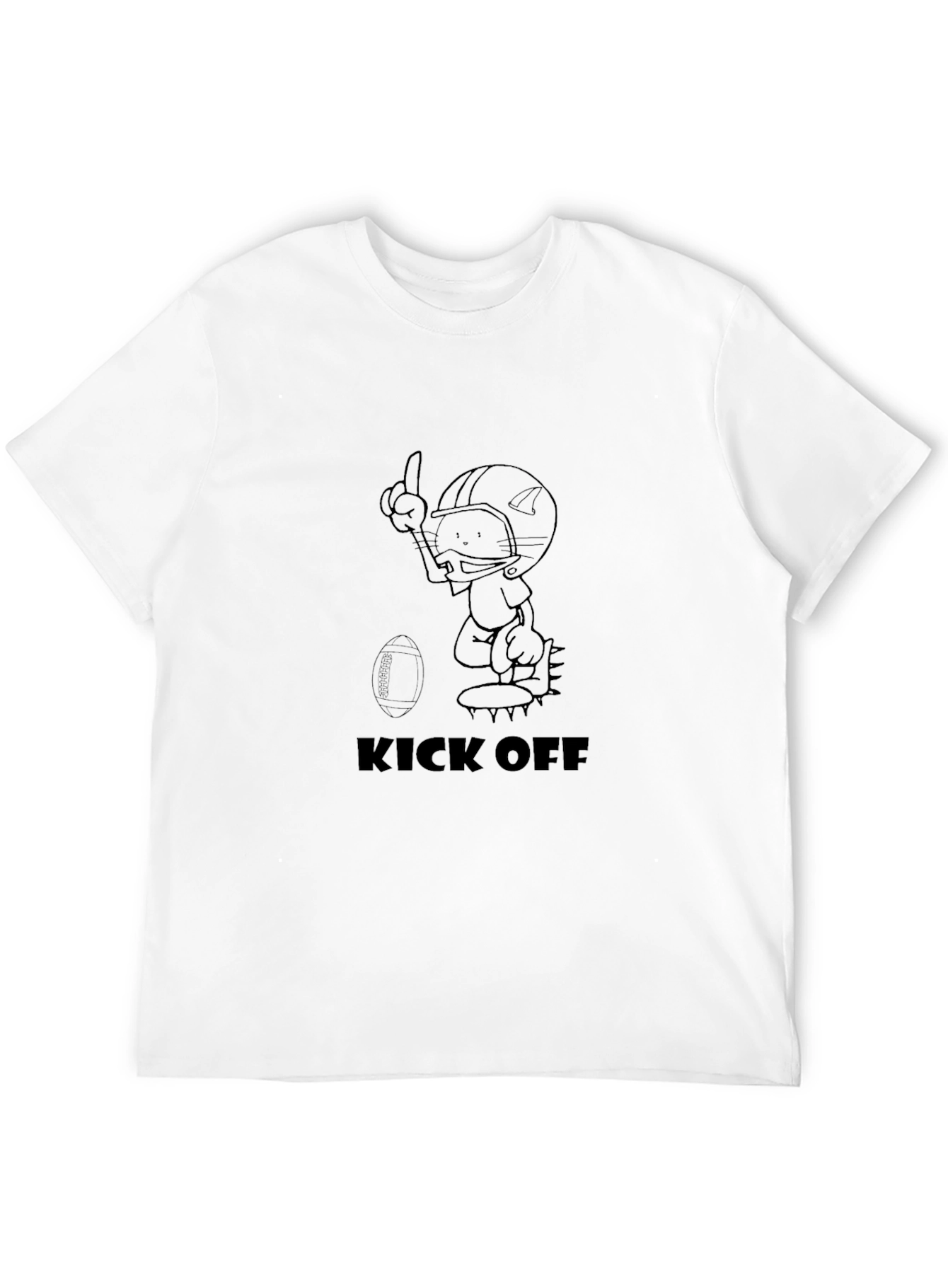 Kick Off Football Cartoon T-Shirt
