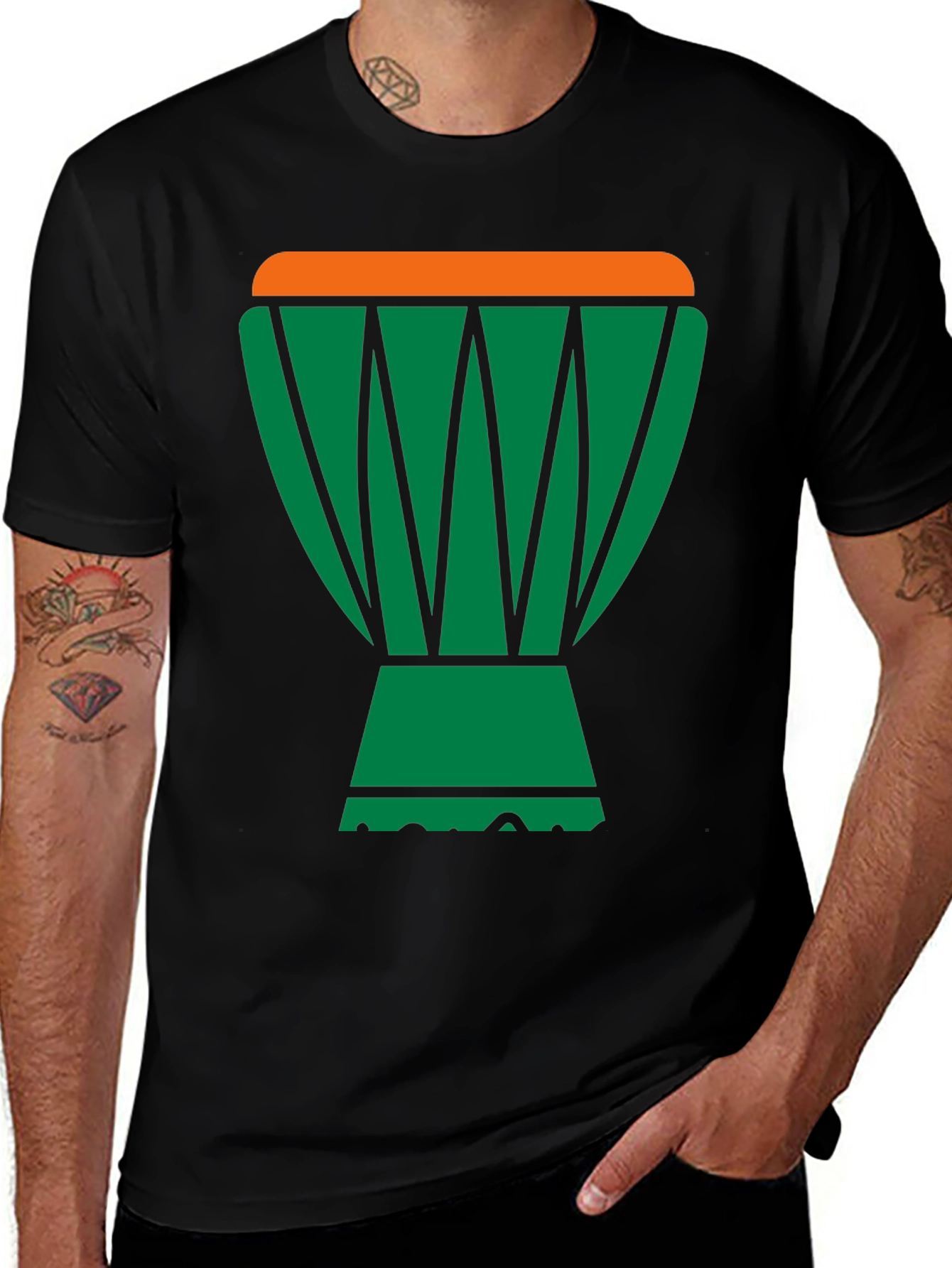 Drum Graphic Tee - Black