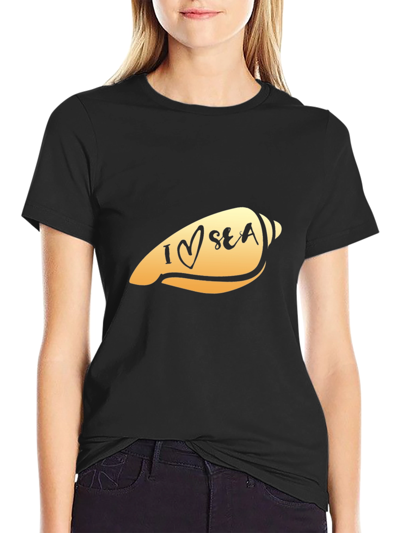 I Love Sea Shell Graphic T-Shirt