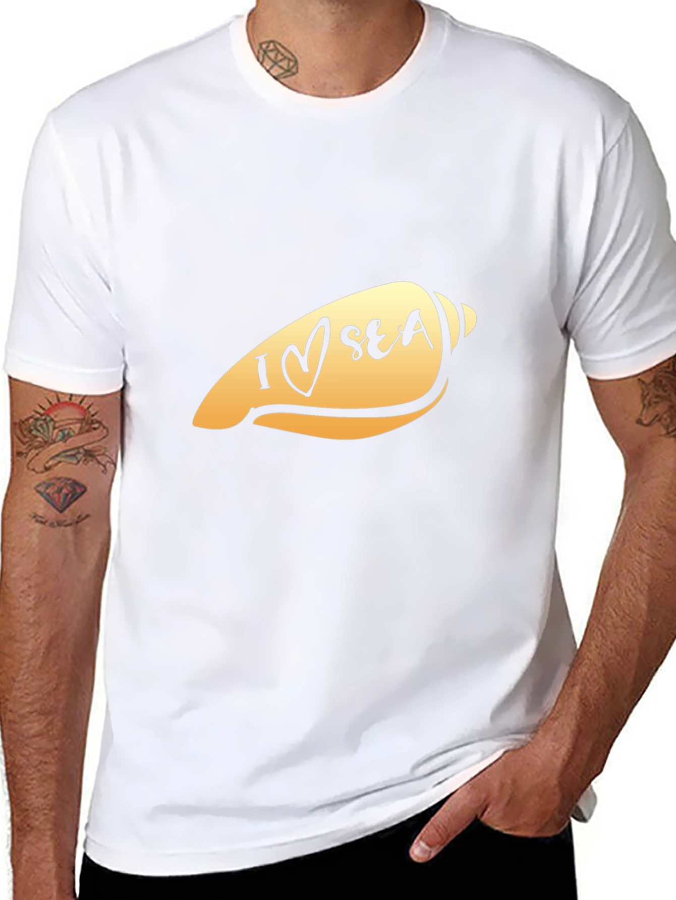 I Love Sea Shell Graphic T-Shirt