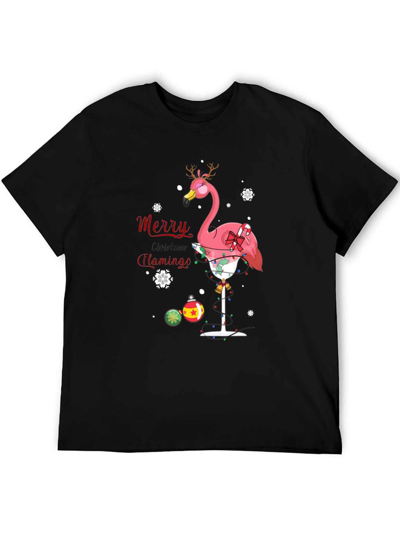 Merry Christmas Flamingo T-Shirt