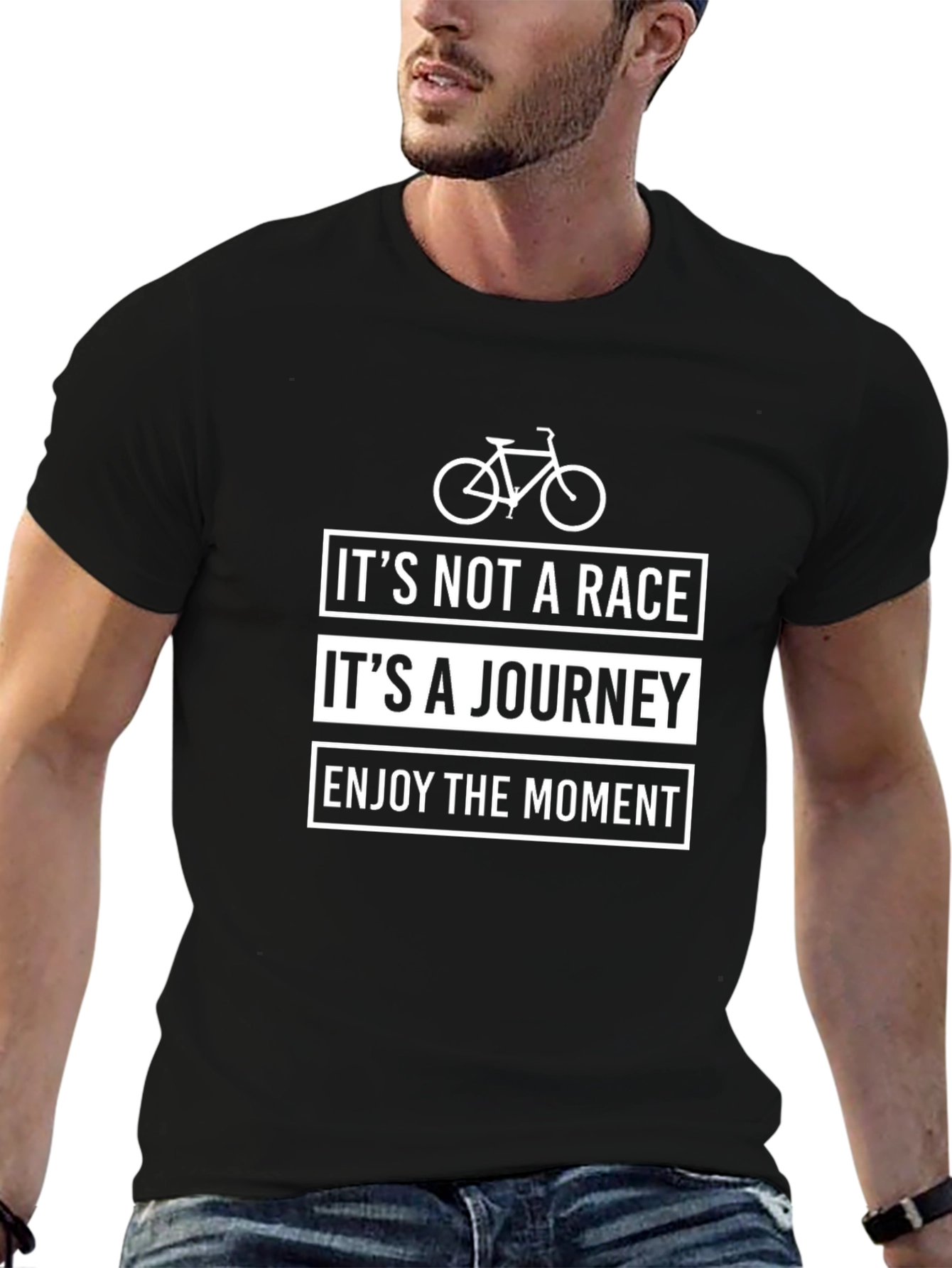 Its Not A Race Journey Cycling Graphic Tee