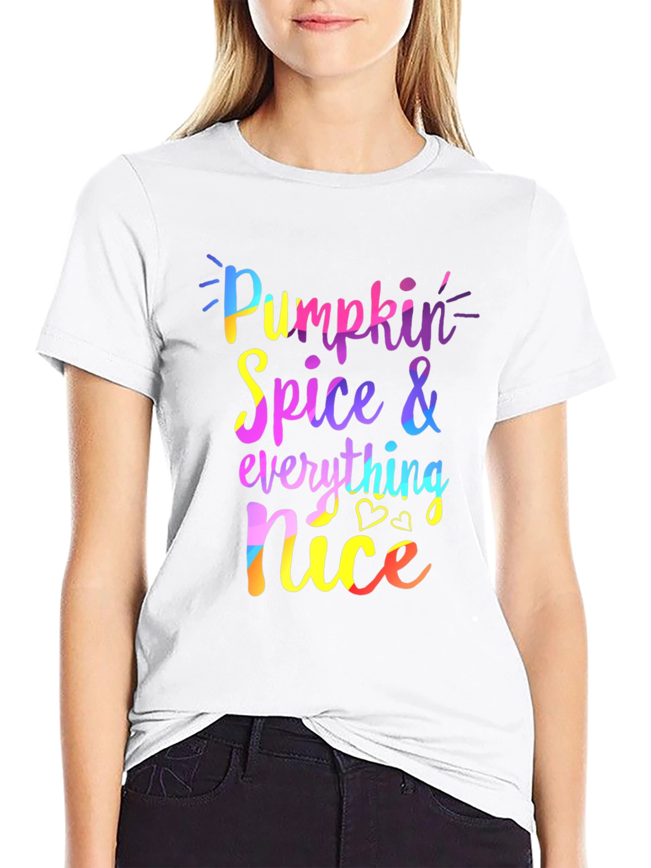 Pumpkin Spice Everything Nice Black Tee