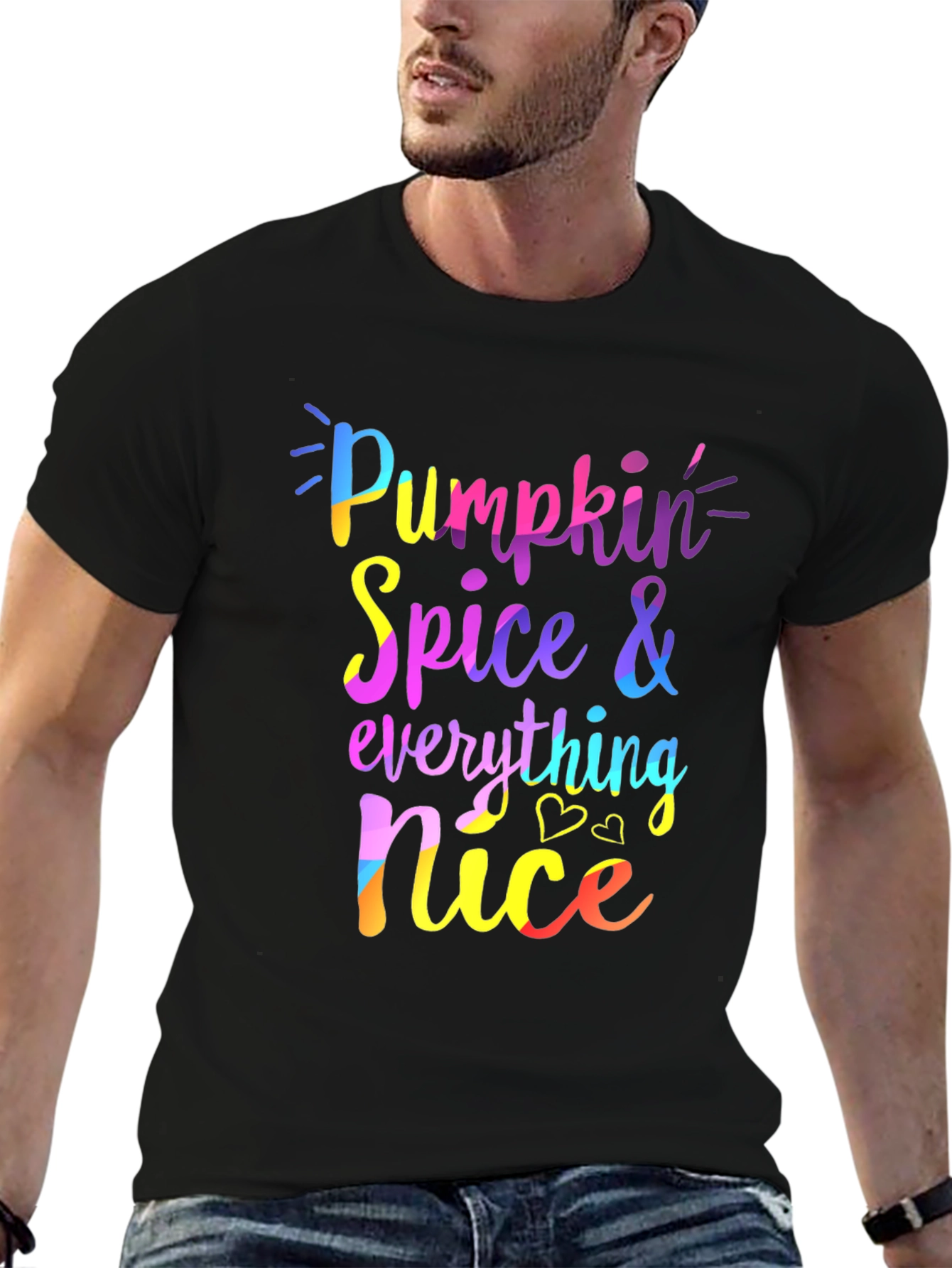 Pumpkin Spice Everything Nice Black Tee