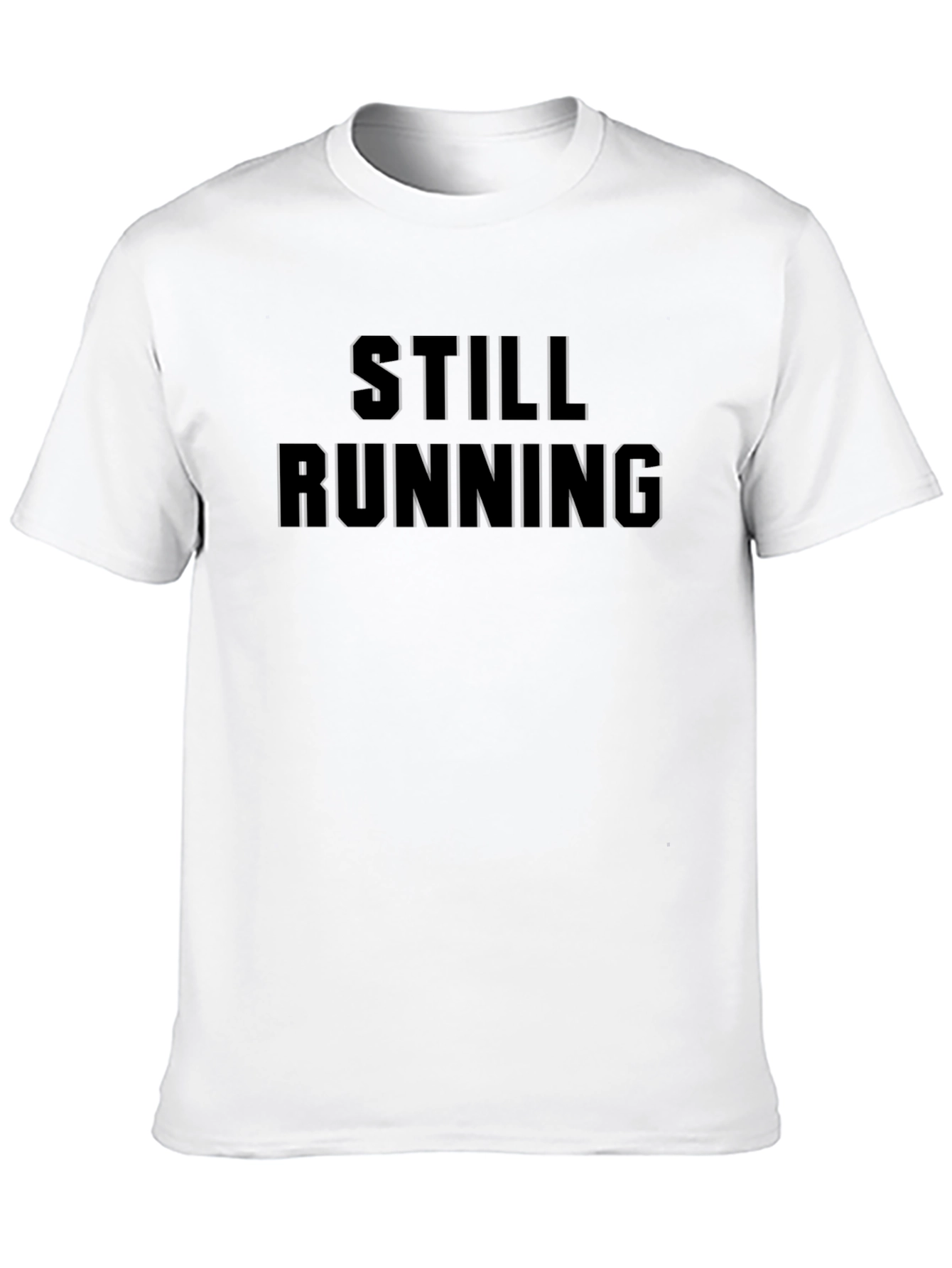 Still Running Black Graphic T-Shirt