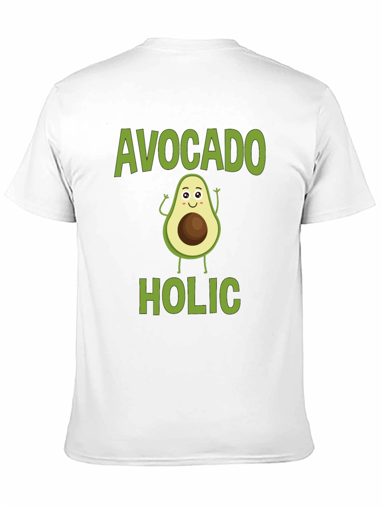 Avocado-holic Graphic Tee - Black Cotton T-Shirt
