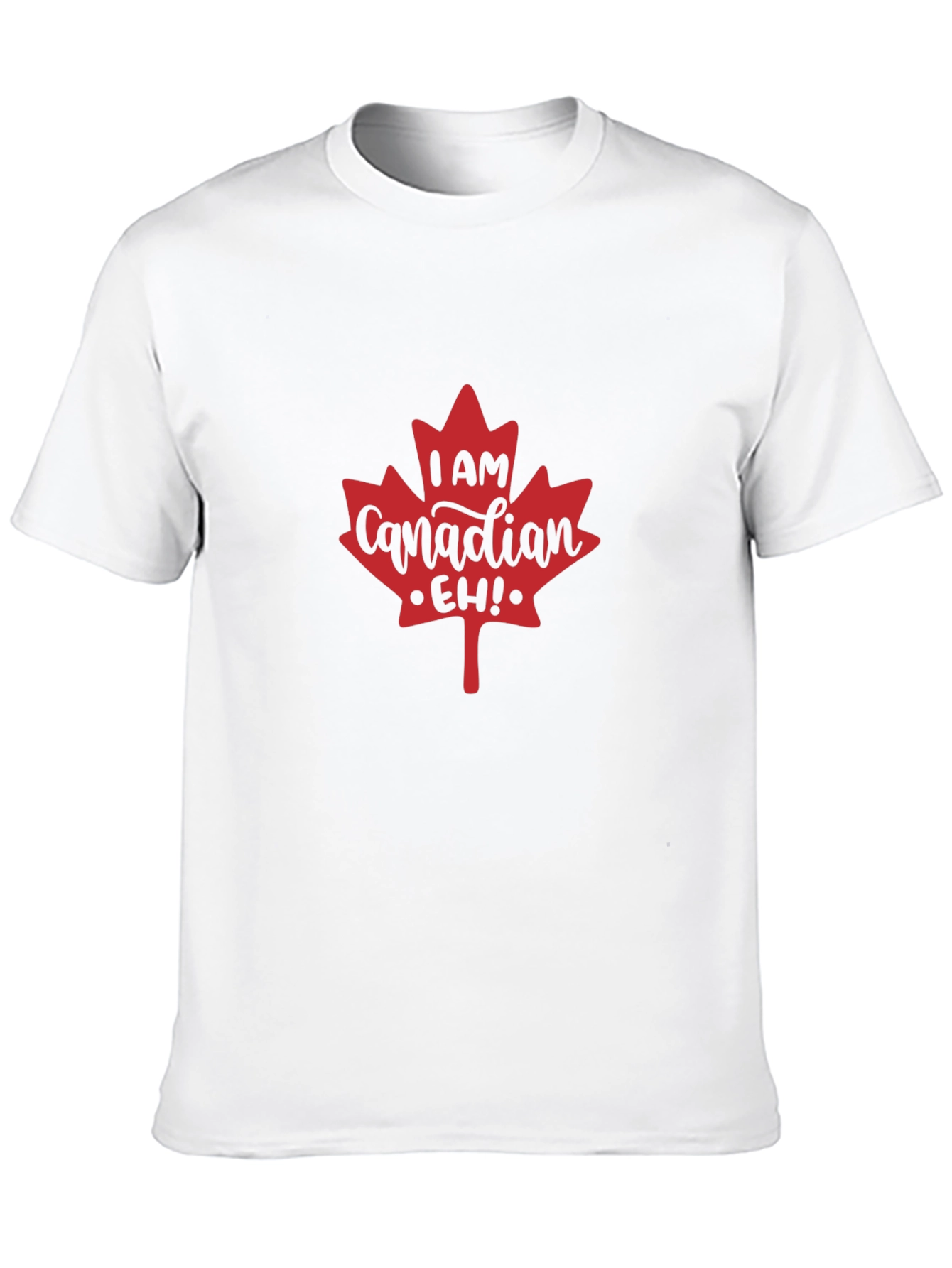 I am Canadian Eh! Maple Leaf Black T-Shirt