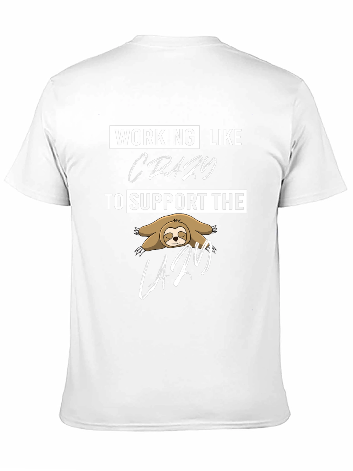 Working Like Crazy Sloth Graphic Tee