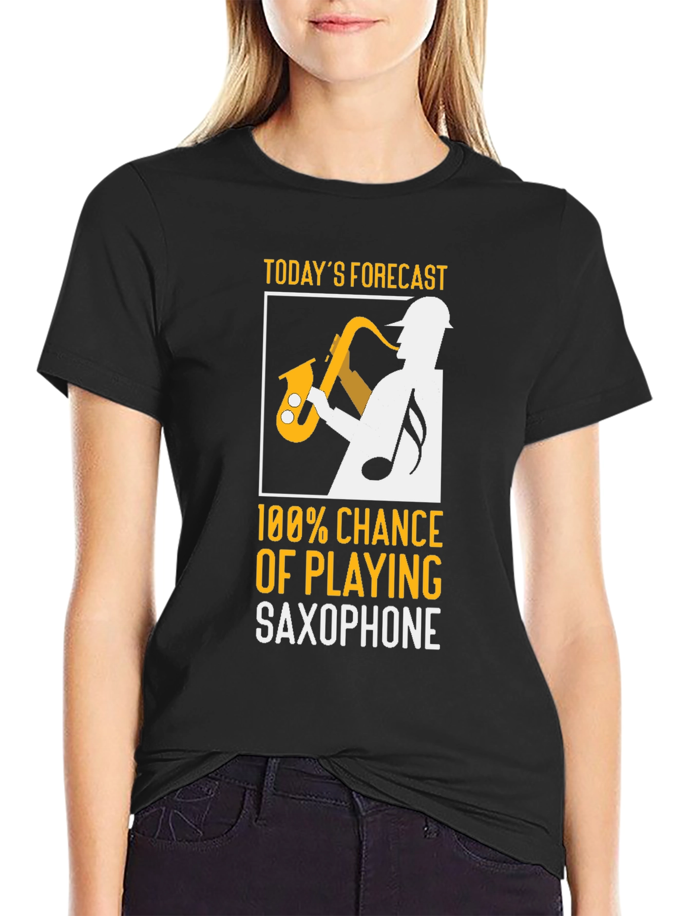 Saxophone Player Forecast T-Shirt