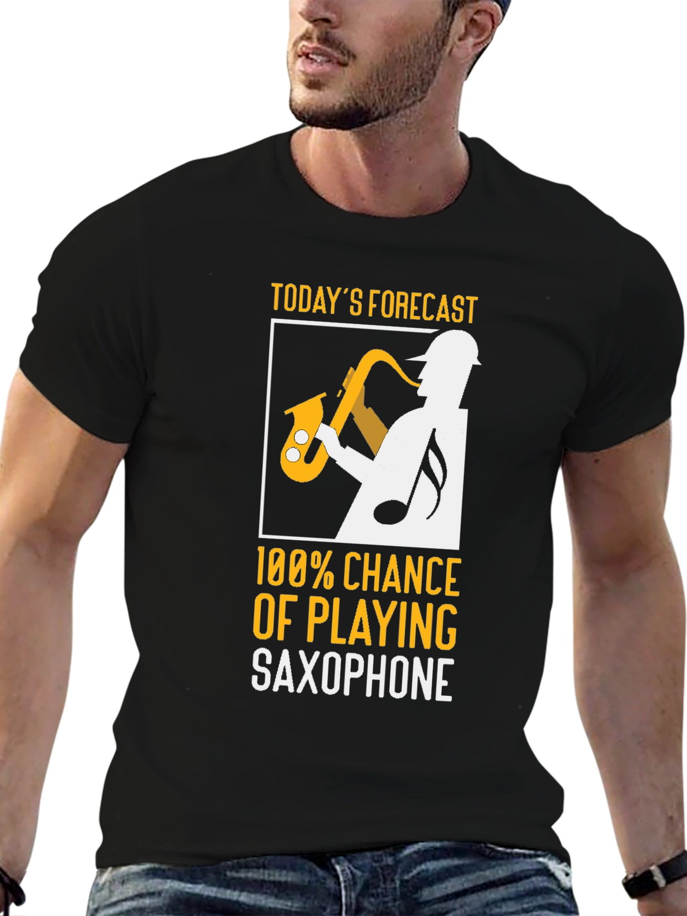 Saxophone Player Forecast T-Shirt