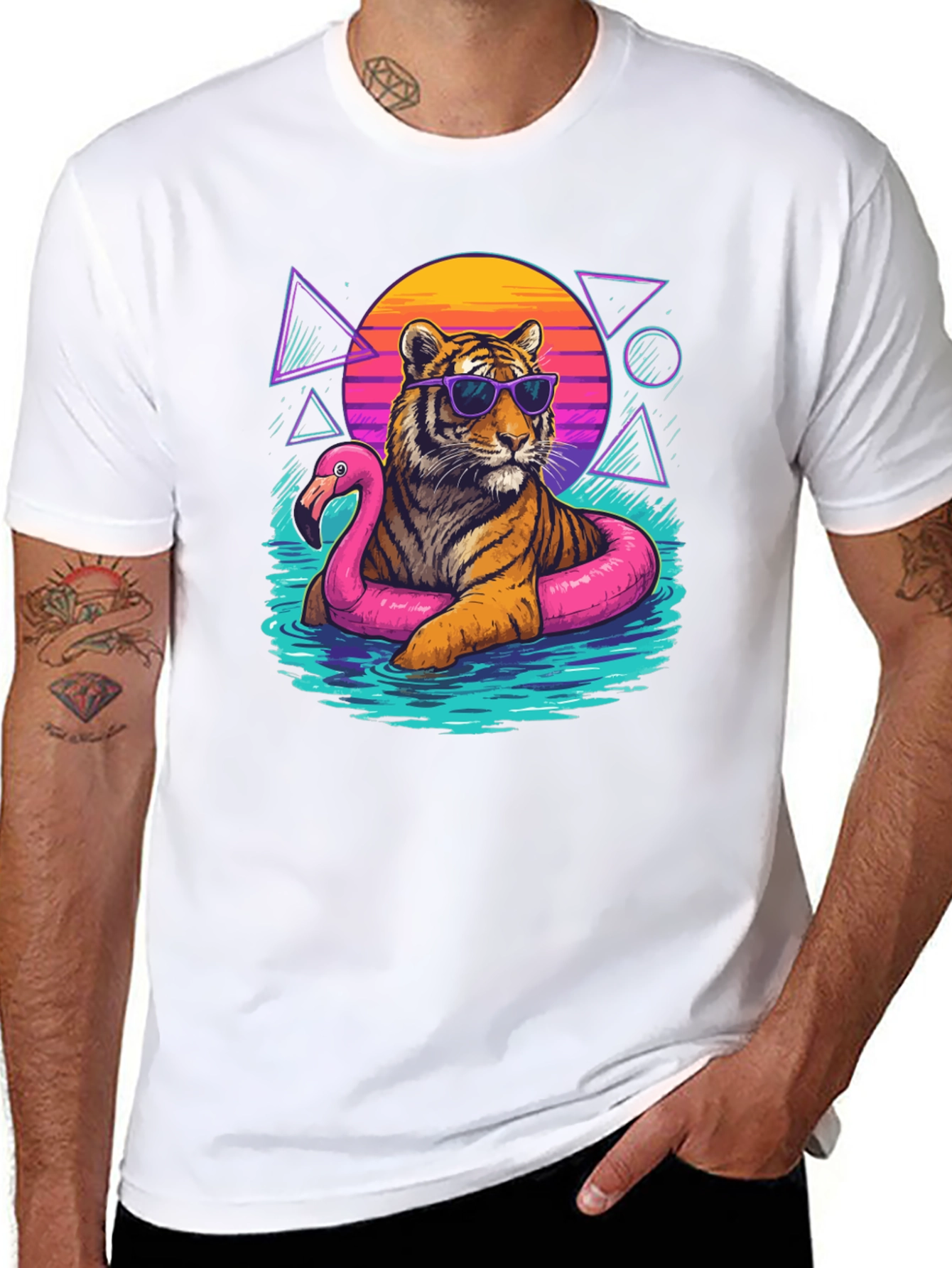 Cool Tiger in Sunglasses Graphic Tee
