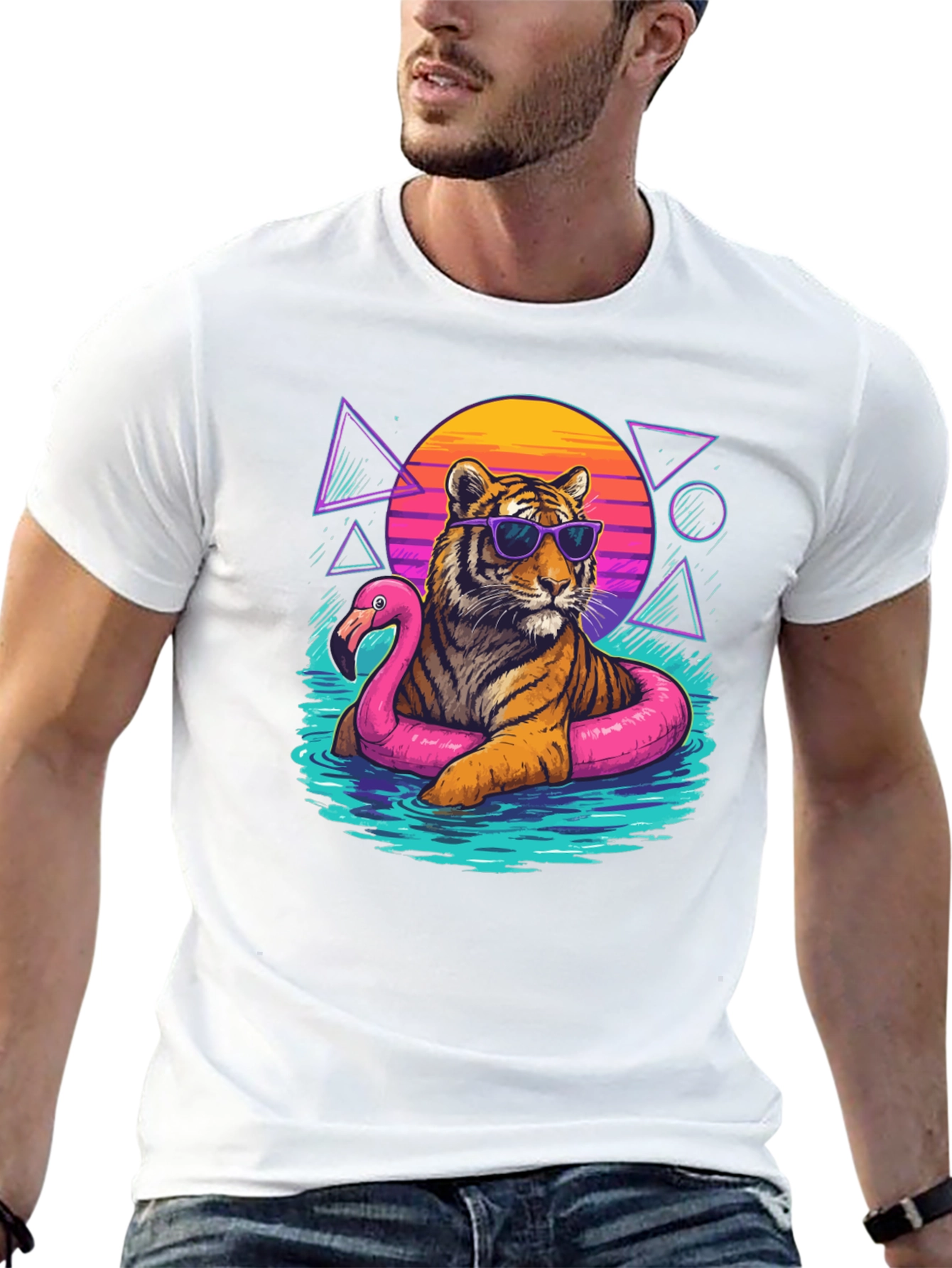 Cool Tiger in Sunglasses Graphic Tee
