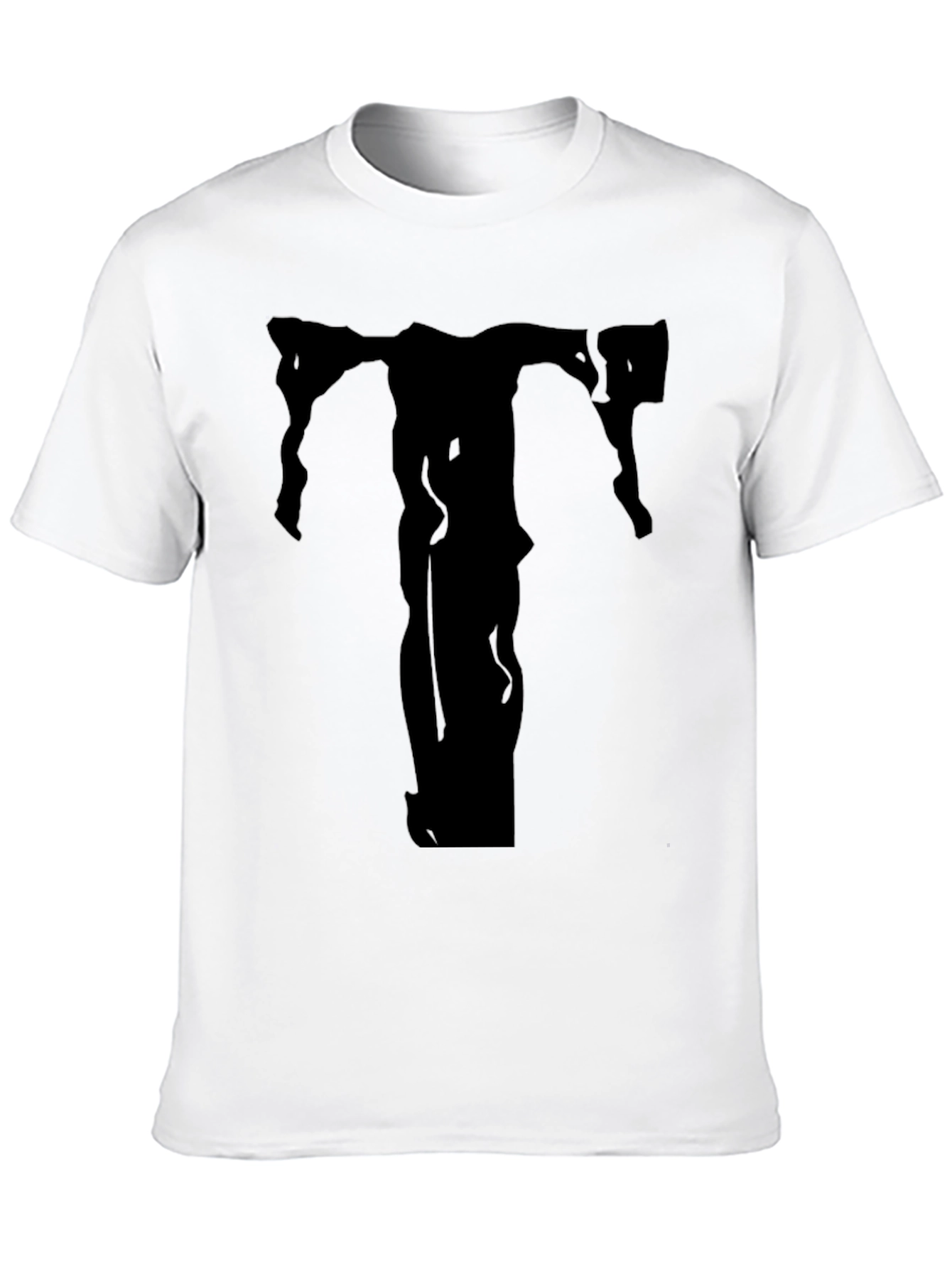 Abstract Silhouette Graphic Print T-Shirt