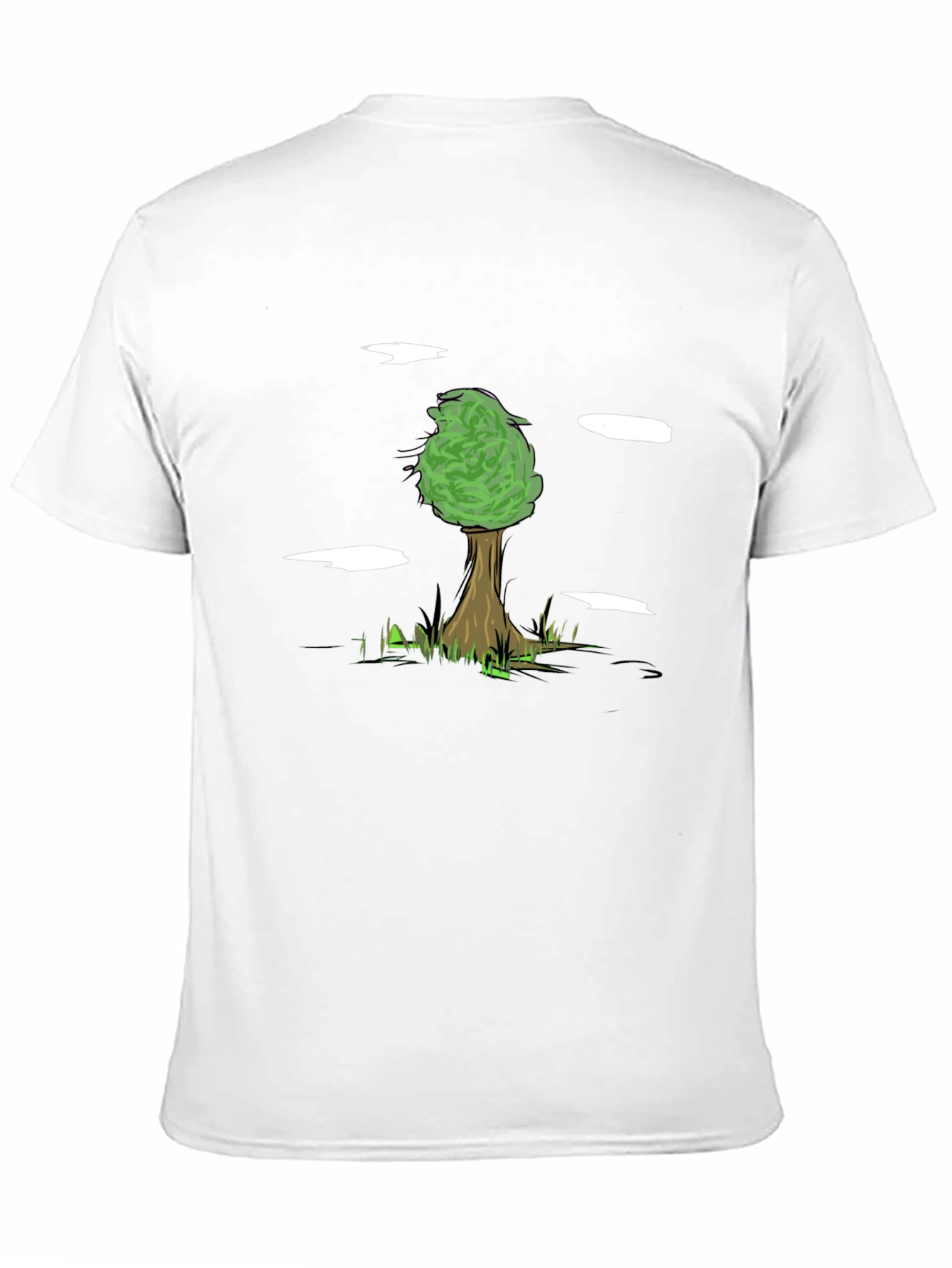 Nature Tree Graphic Tee - Black Cotton Comfort