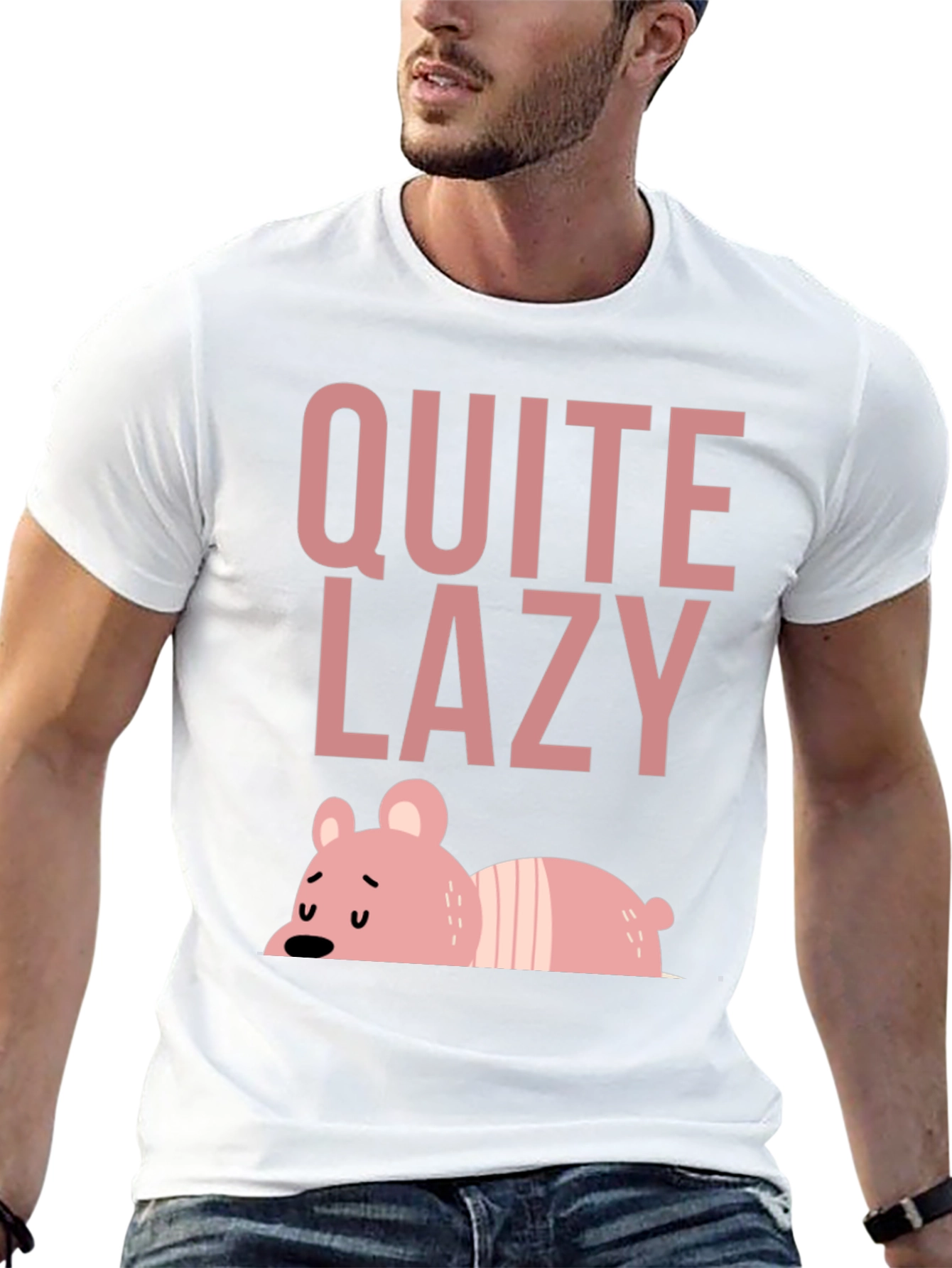 Quite Lazy T-Shirt - Cute Bear Design