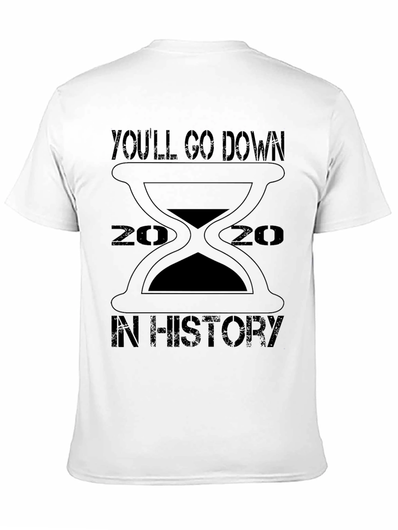 2020 History T-Shirt - Sand Hourglass Design