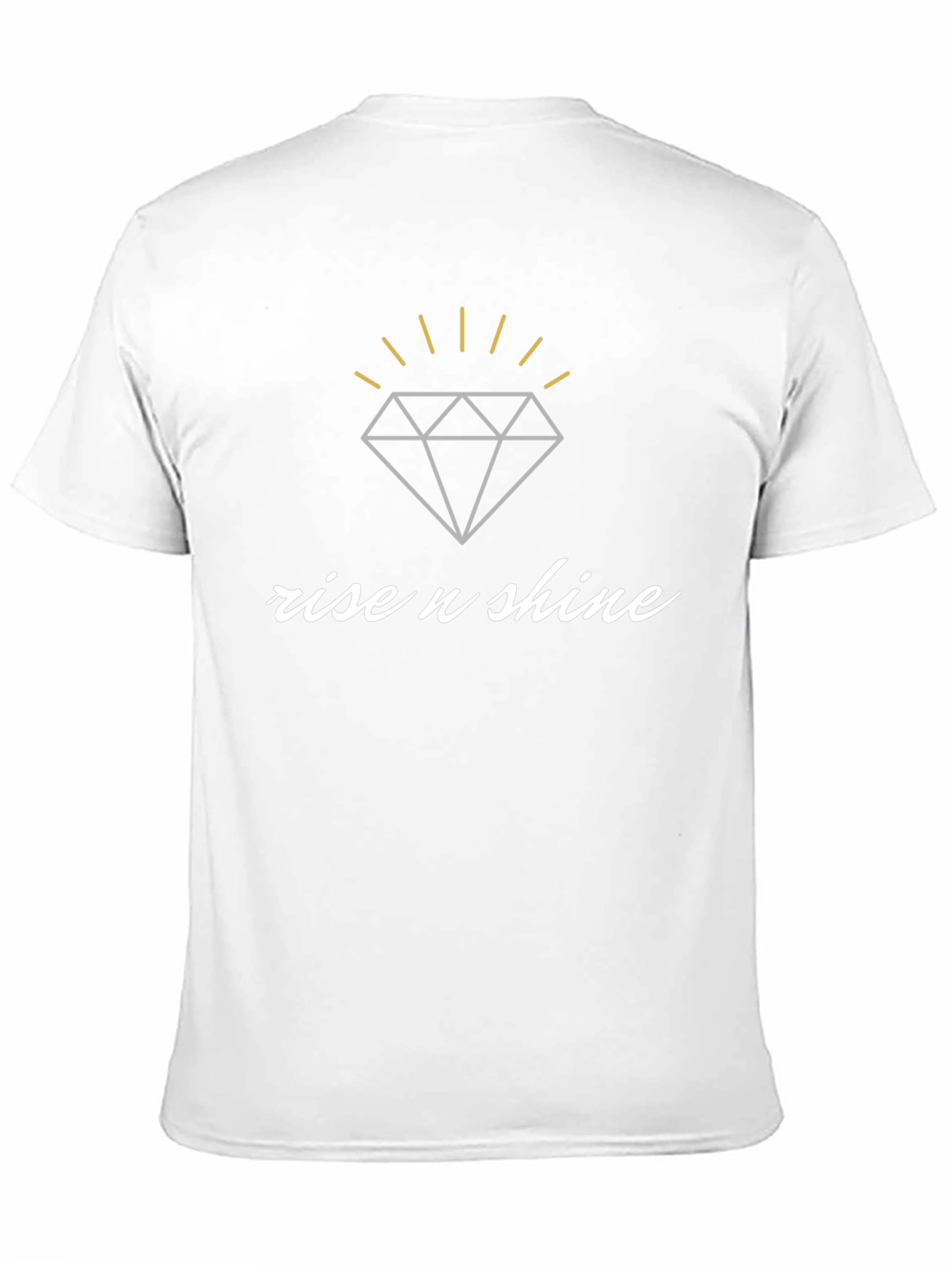 Rise n Shine Diamond Graphic Black T-Shirt