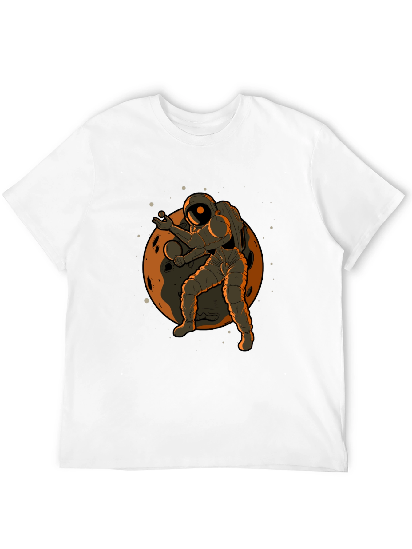 Astronaut on Moon Graphic T-Shirt