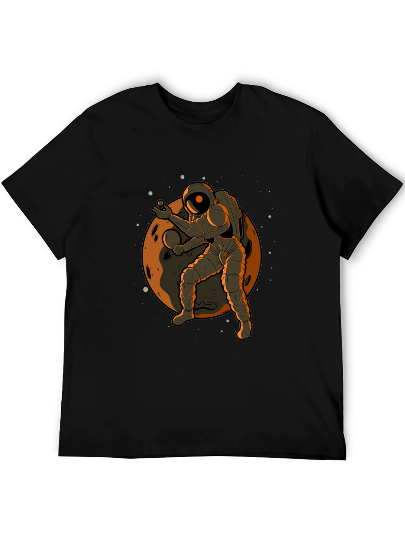 Astronaut on Moon Graphic T-Shirt