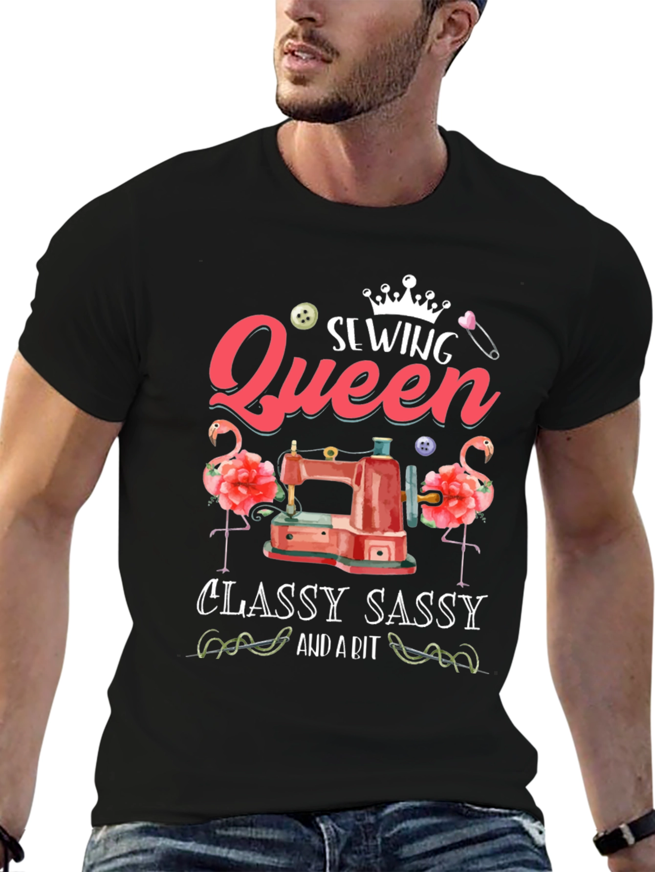 Sewing Queen T-Shirt - Classy Sassy Sewing Tee