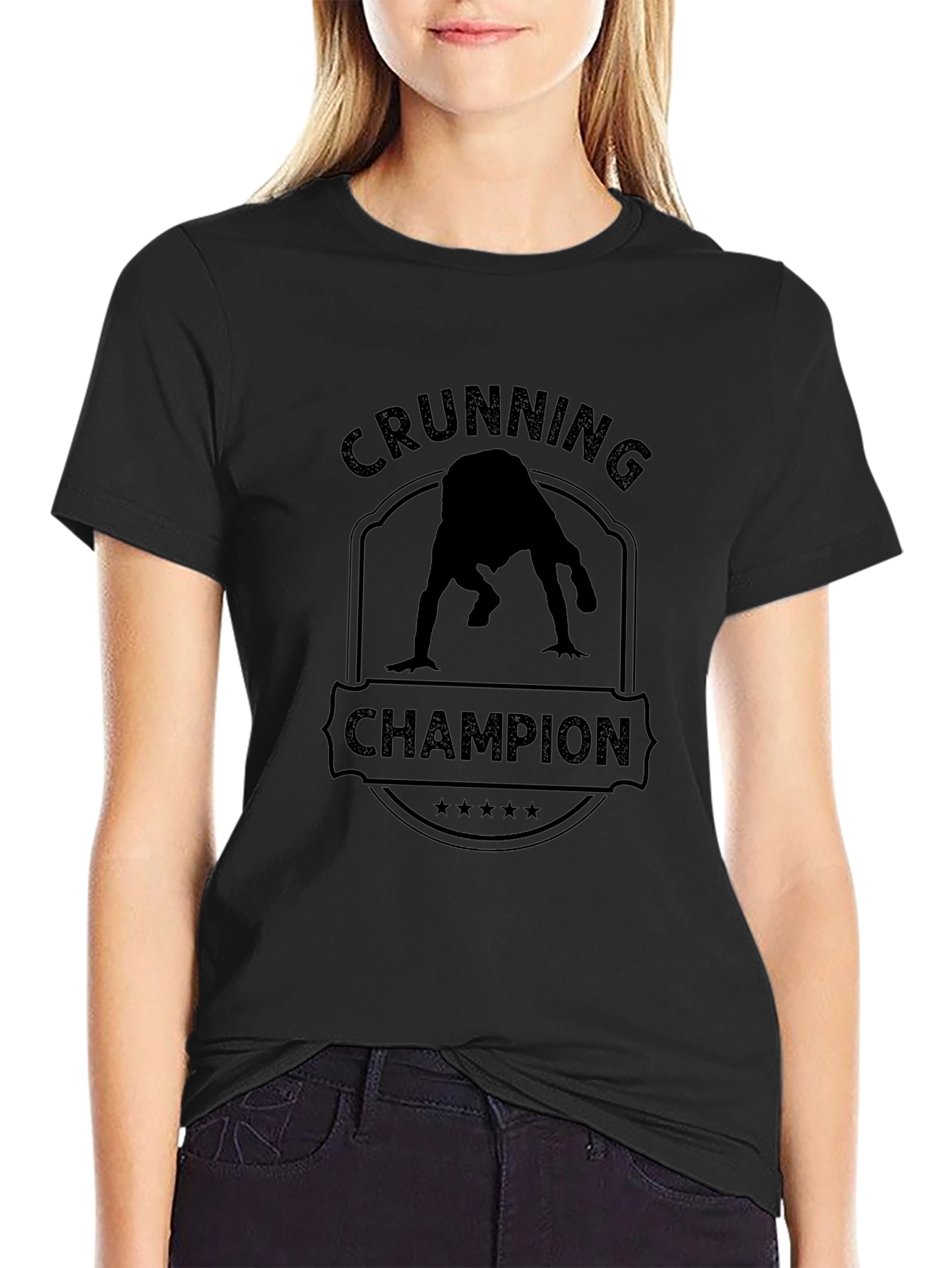 Crunning Champion Black T-Shirt