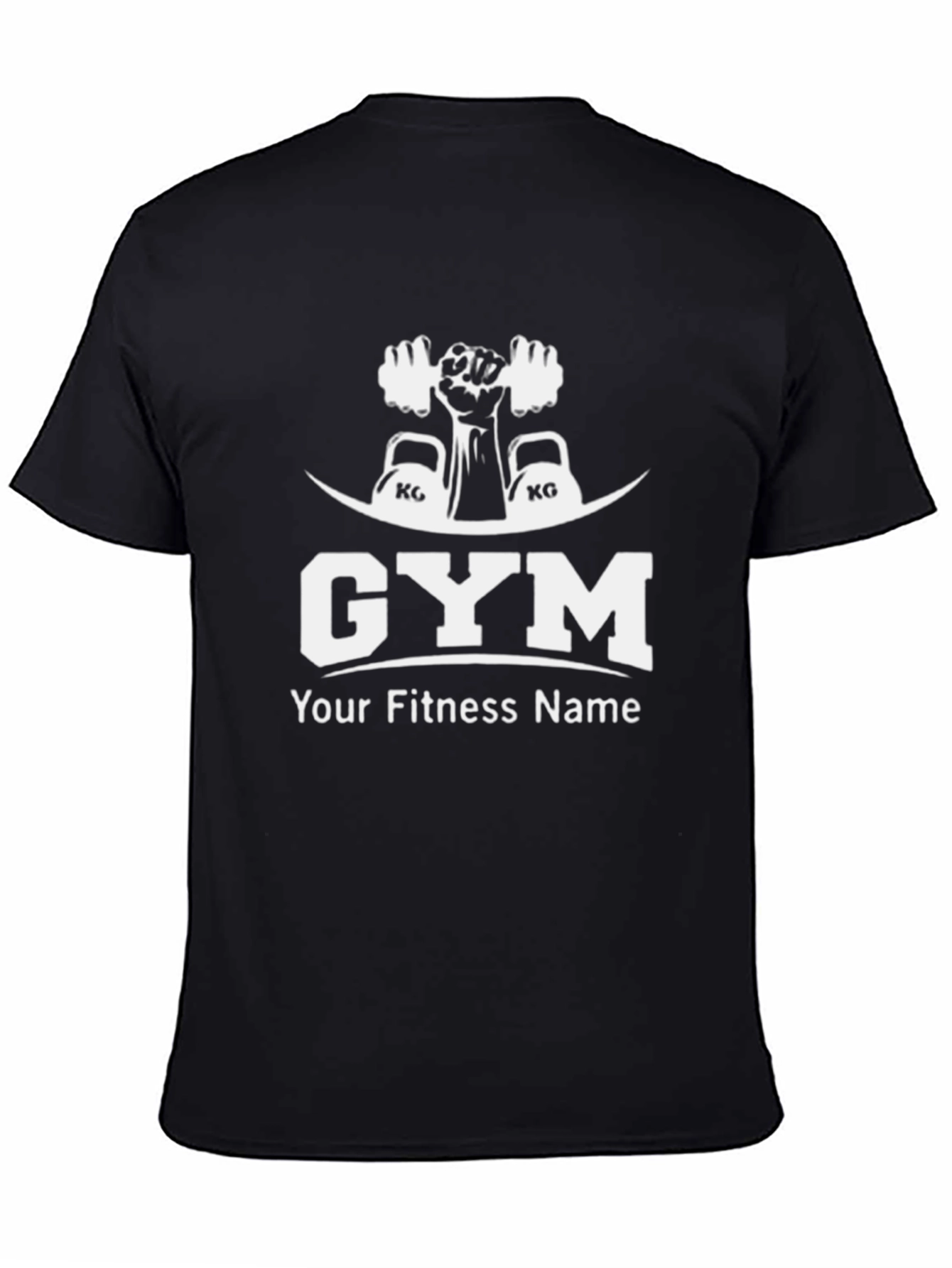 Gym & Fitness Graphic Black T-Shirt