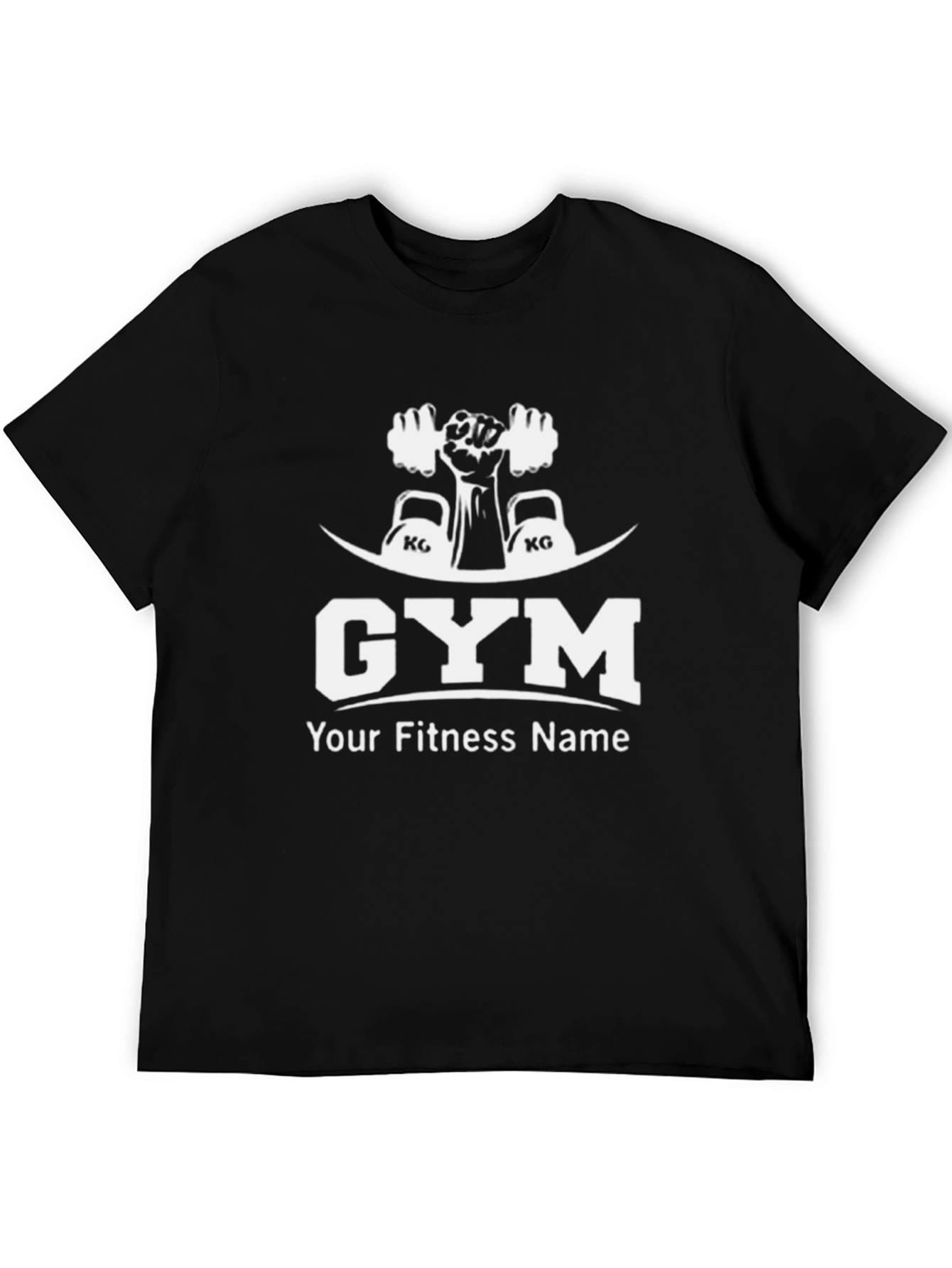 Gym & Fitness Graphic Black T-Shirt
