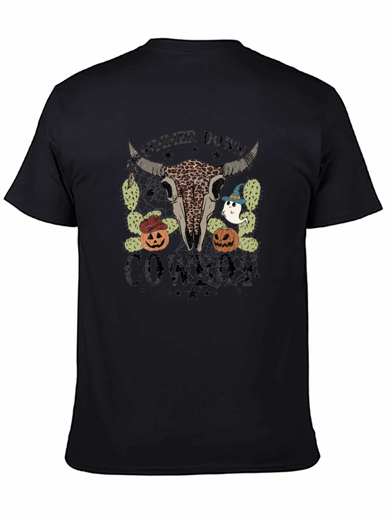 Simmer Down Cowboy Halloween T-Shirt