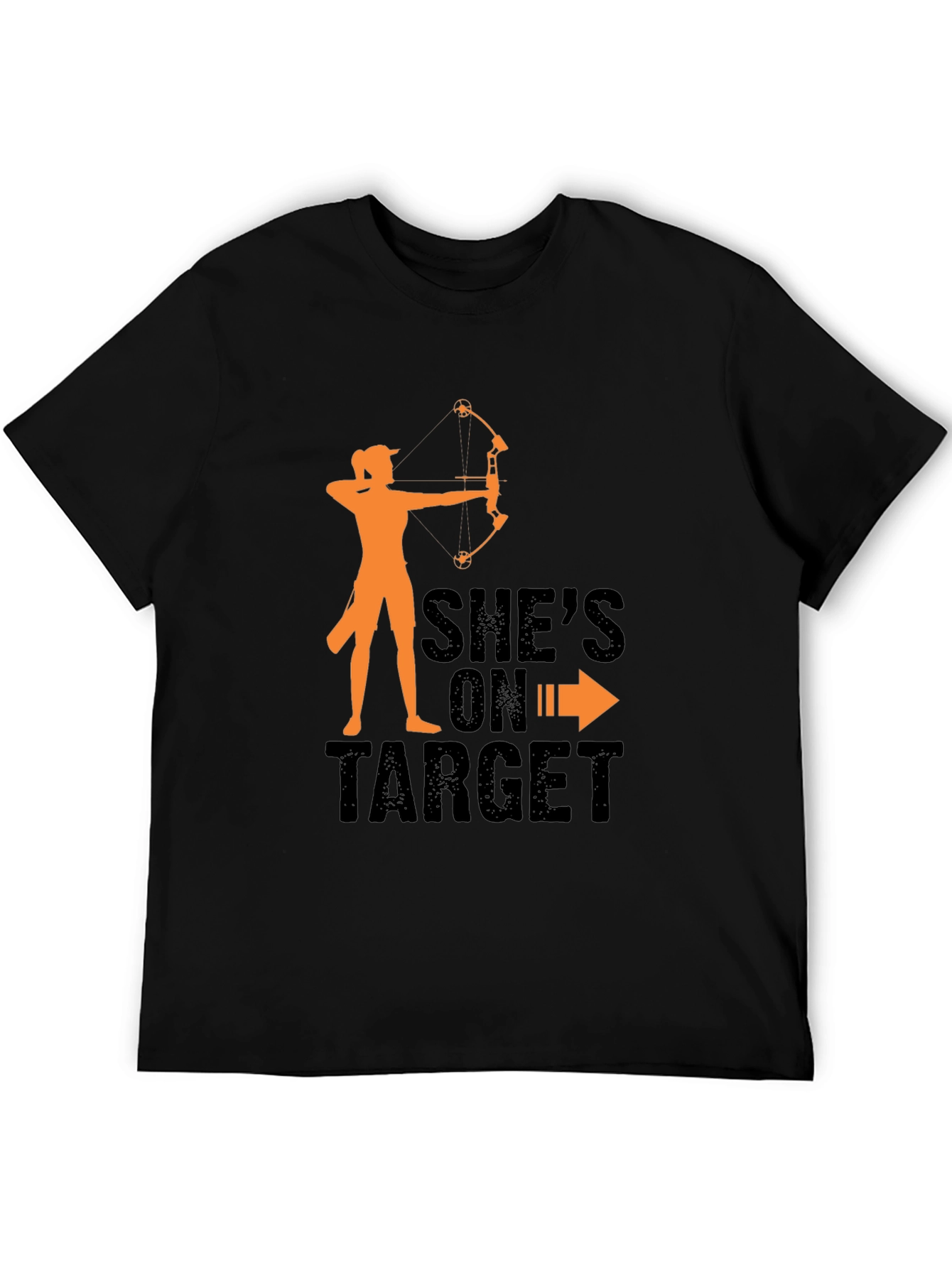 Shes On Target Archery T-Shirt - Black