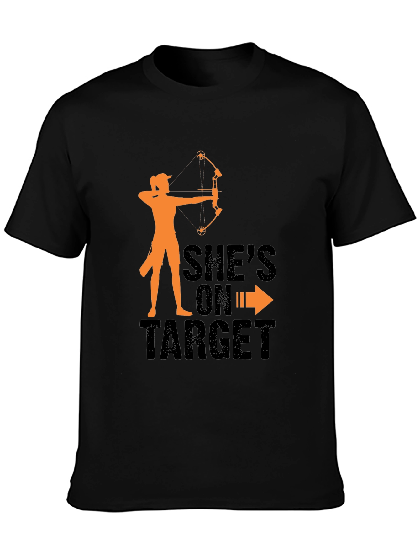 Shes On Target Archery T-Shirt - Black