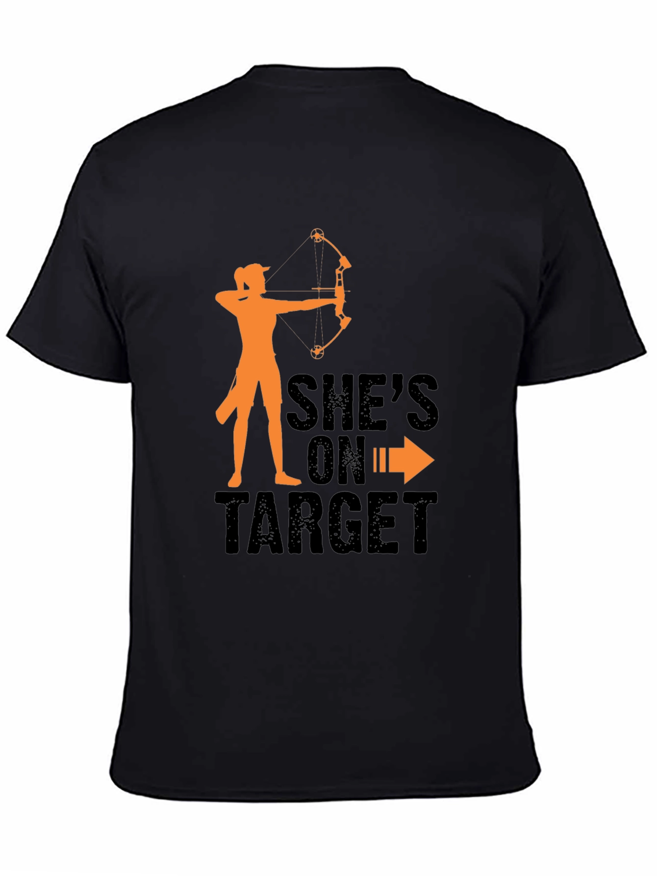 Shes On Target Archery T-Shirt - Black