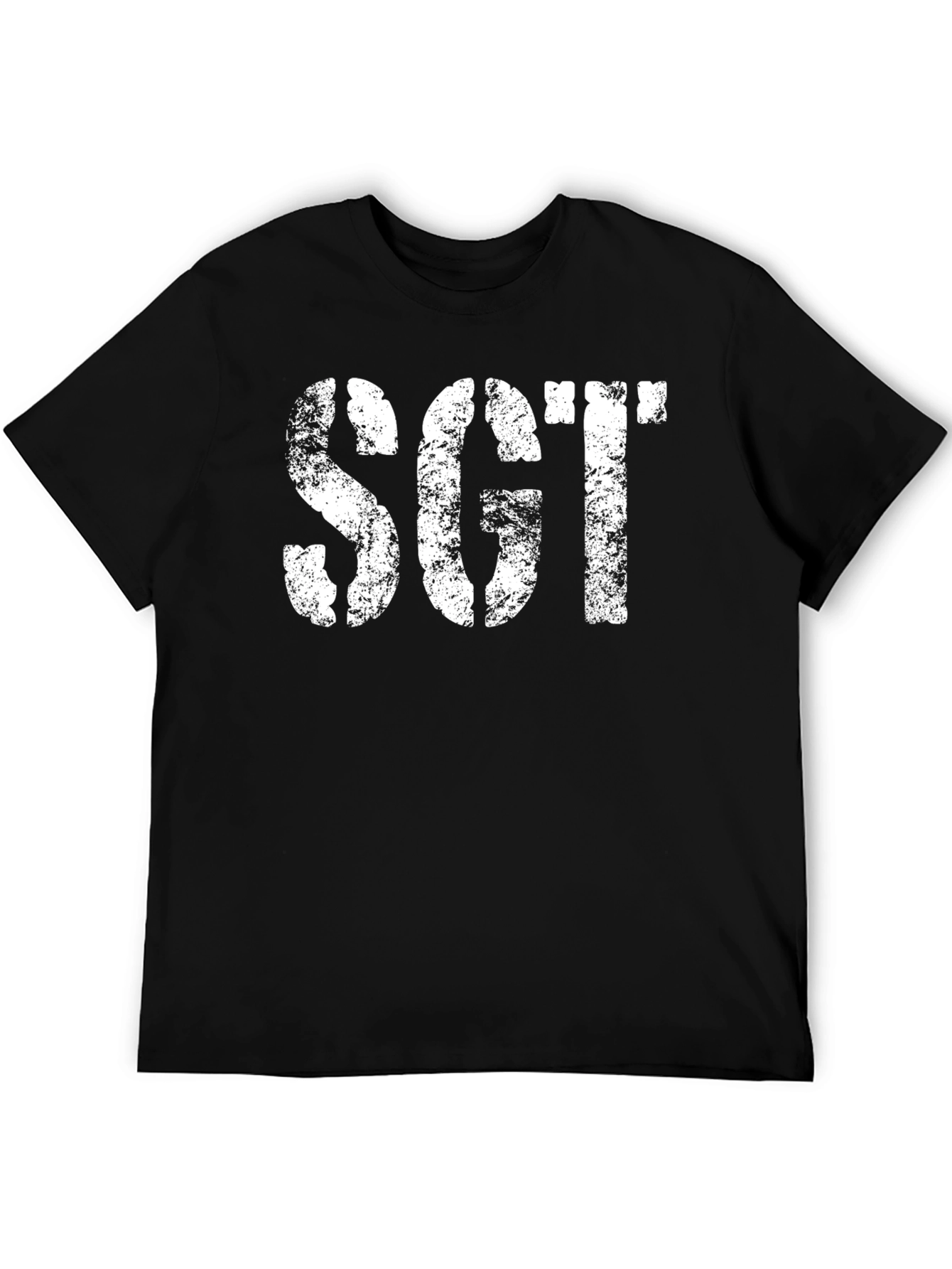 SGT Black Graphic Tee - Military Style T-Shirt