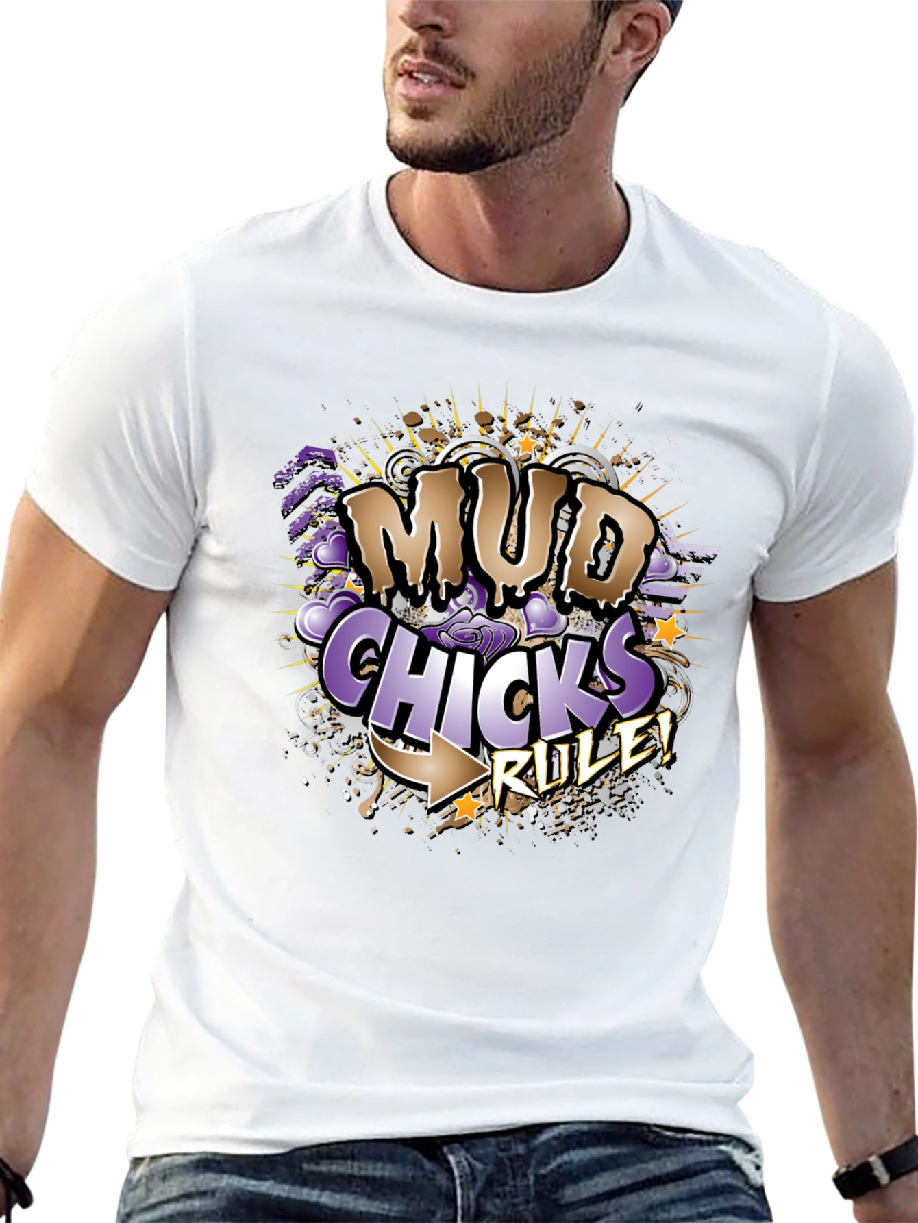 Mud Chicks Rule! Graphic T-Shirt
