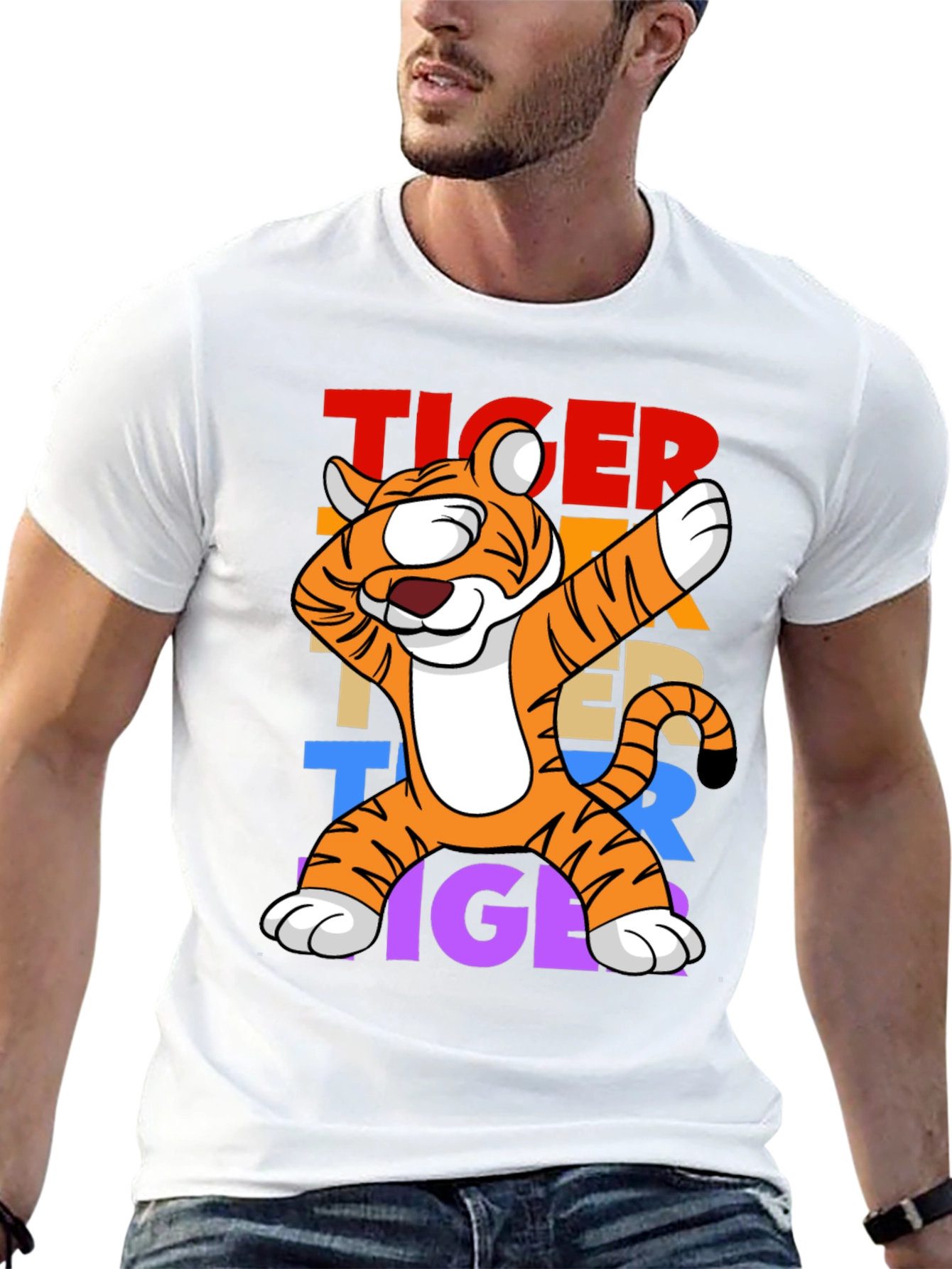 Dabbing Tiger Graphic Tee