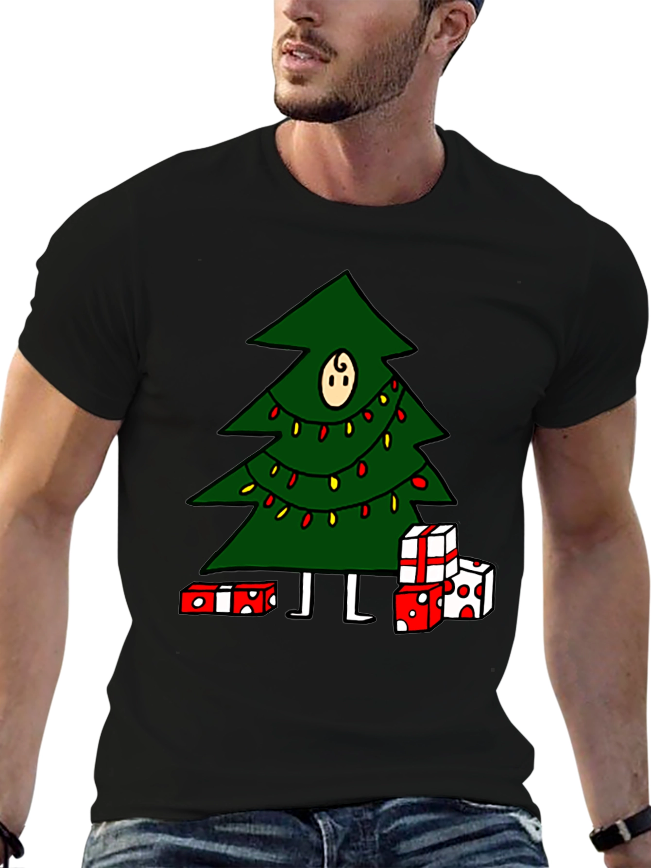 Christmas Tree Graphic Tee - Holiday Fun!