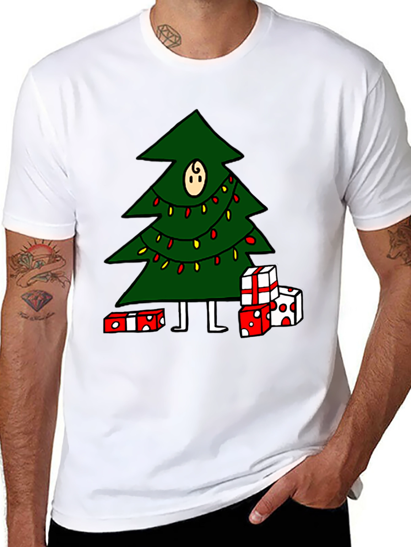 Christmas Tree Graphic Tee - Holiday Fun!