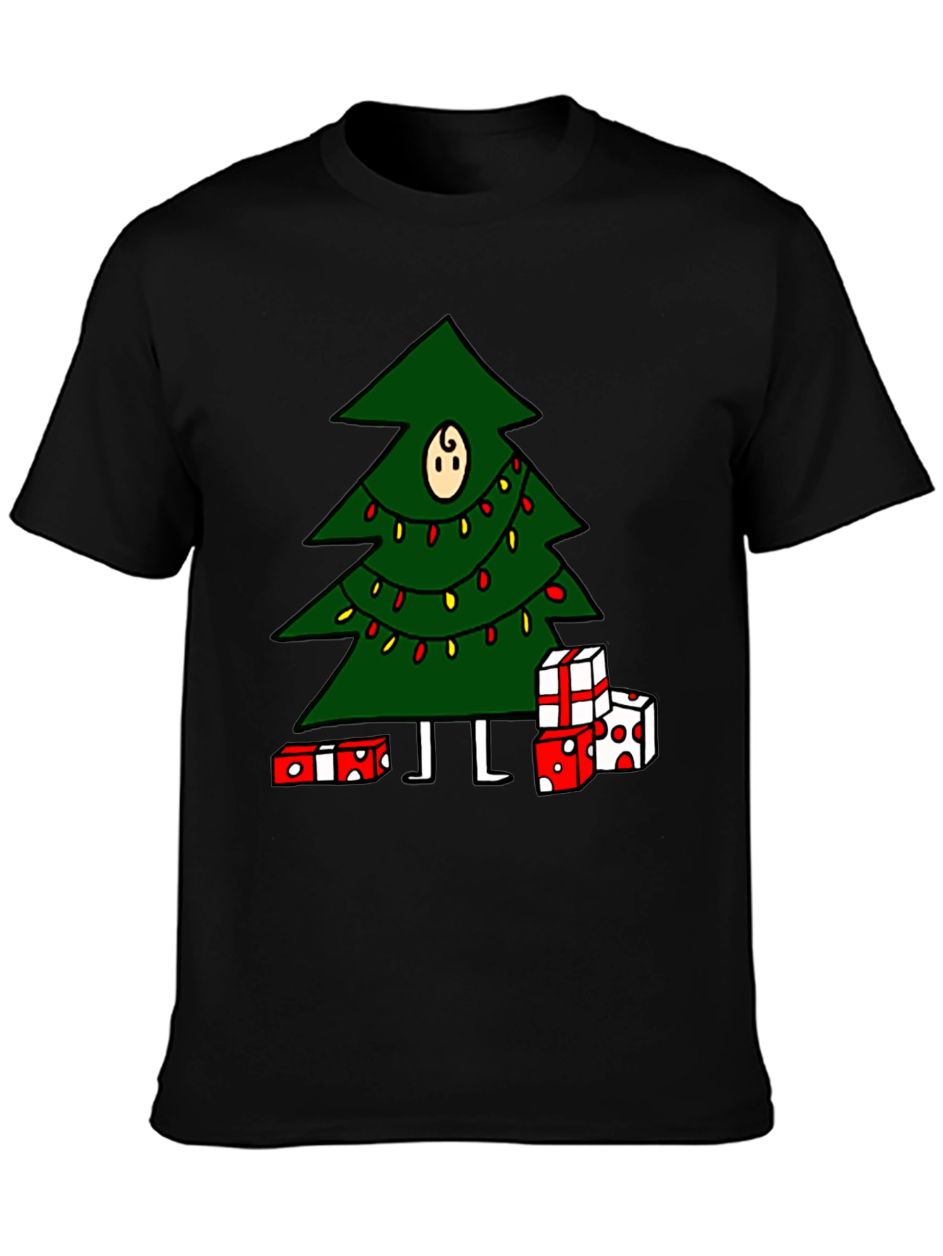 Christmas Tree Graphic Tee - Holiday Fun!