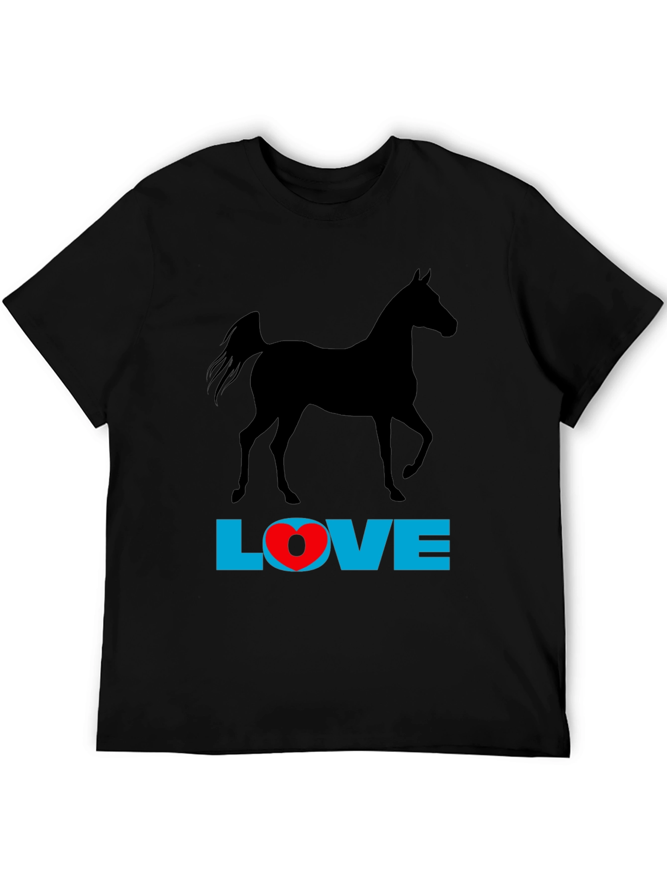 Horse Love Graphic Tee - Black