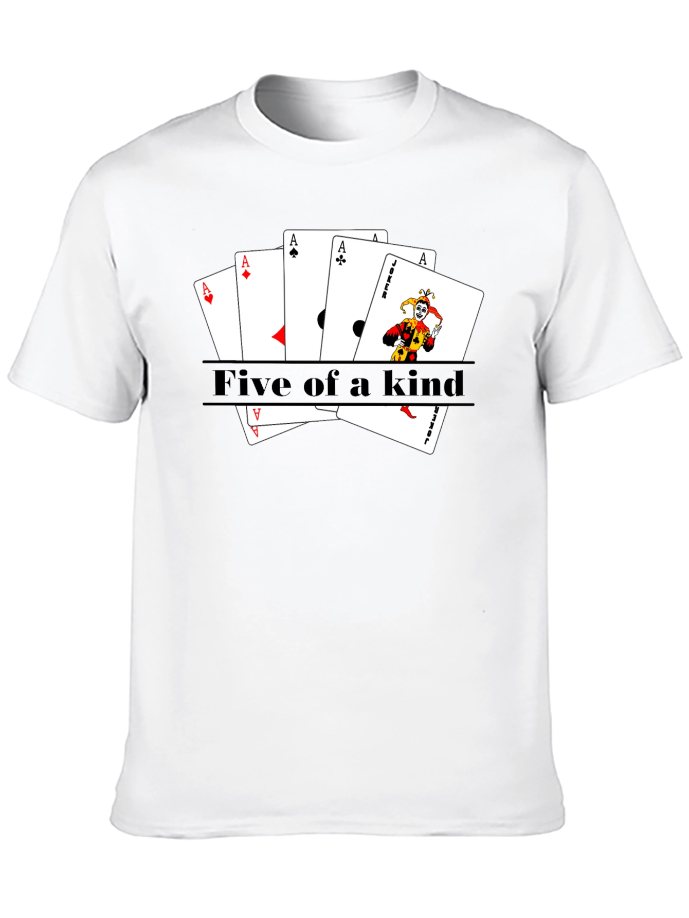 Five of a Kind Poker T-Shirt