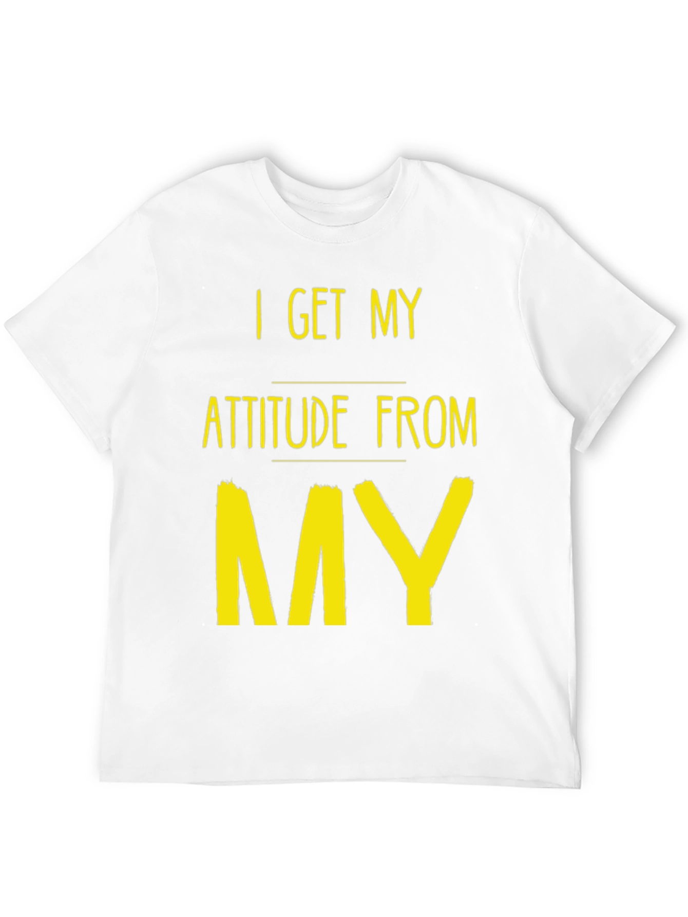Attitude Source Tee: Black Crew Neck Graphic T-Shirt