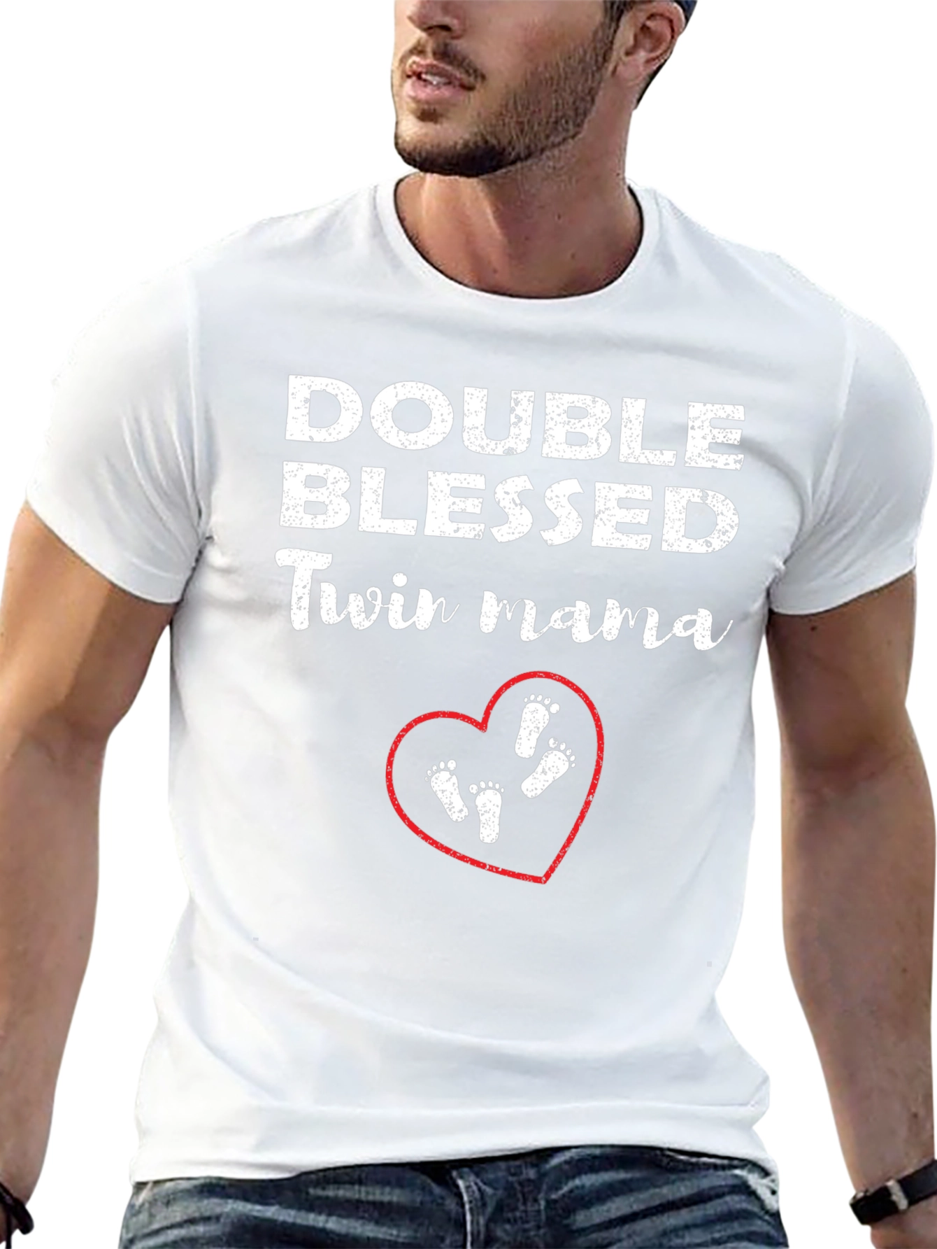 Double Blessed Twin Mama T-Shirt