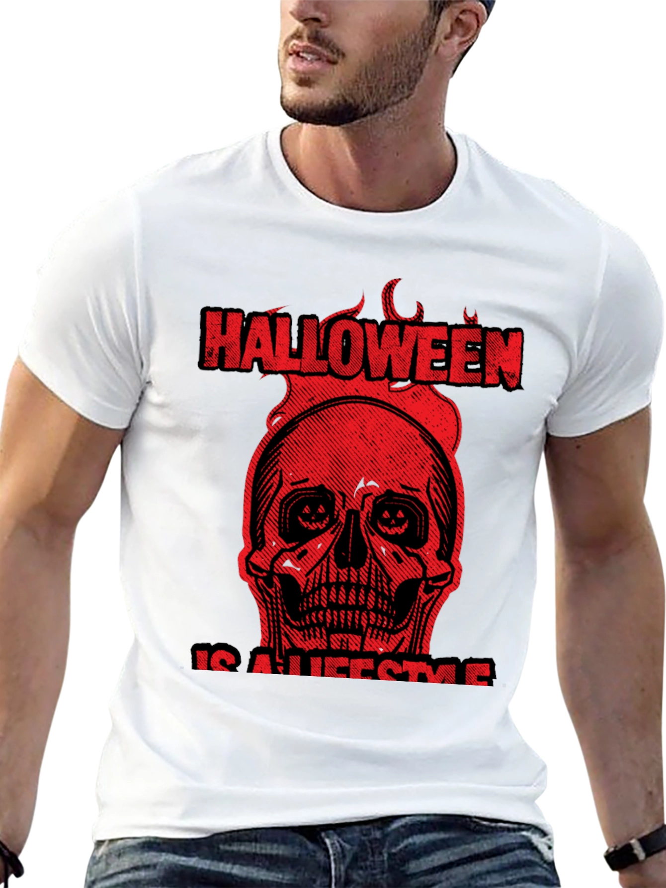 Halloween Lifestyle Graphic Tee - Black