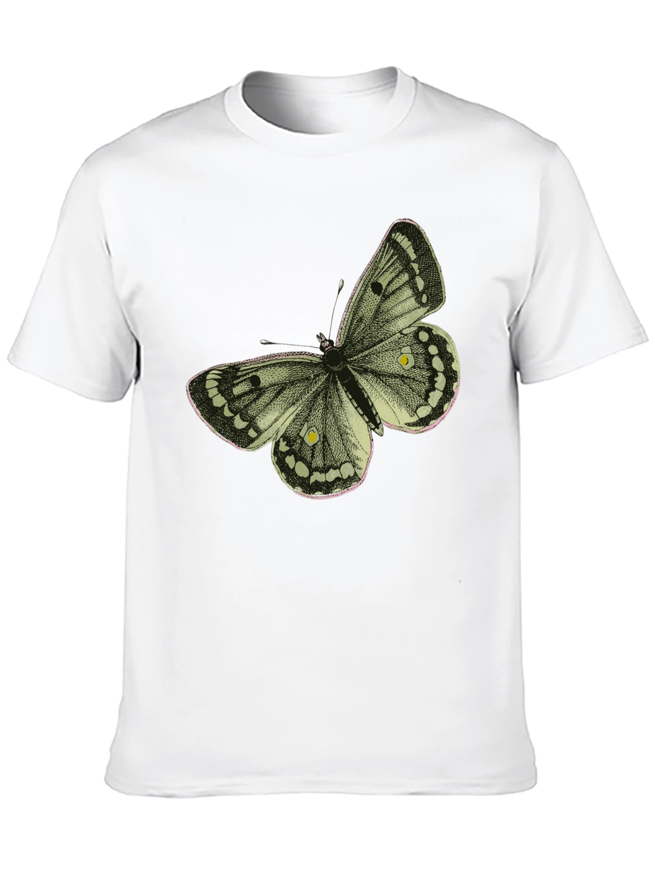Butterfly Graphic Tee - Stylish Black Cotton T-Shirt