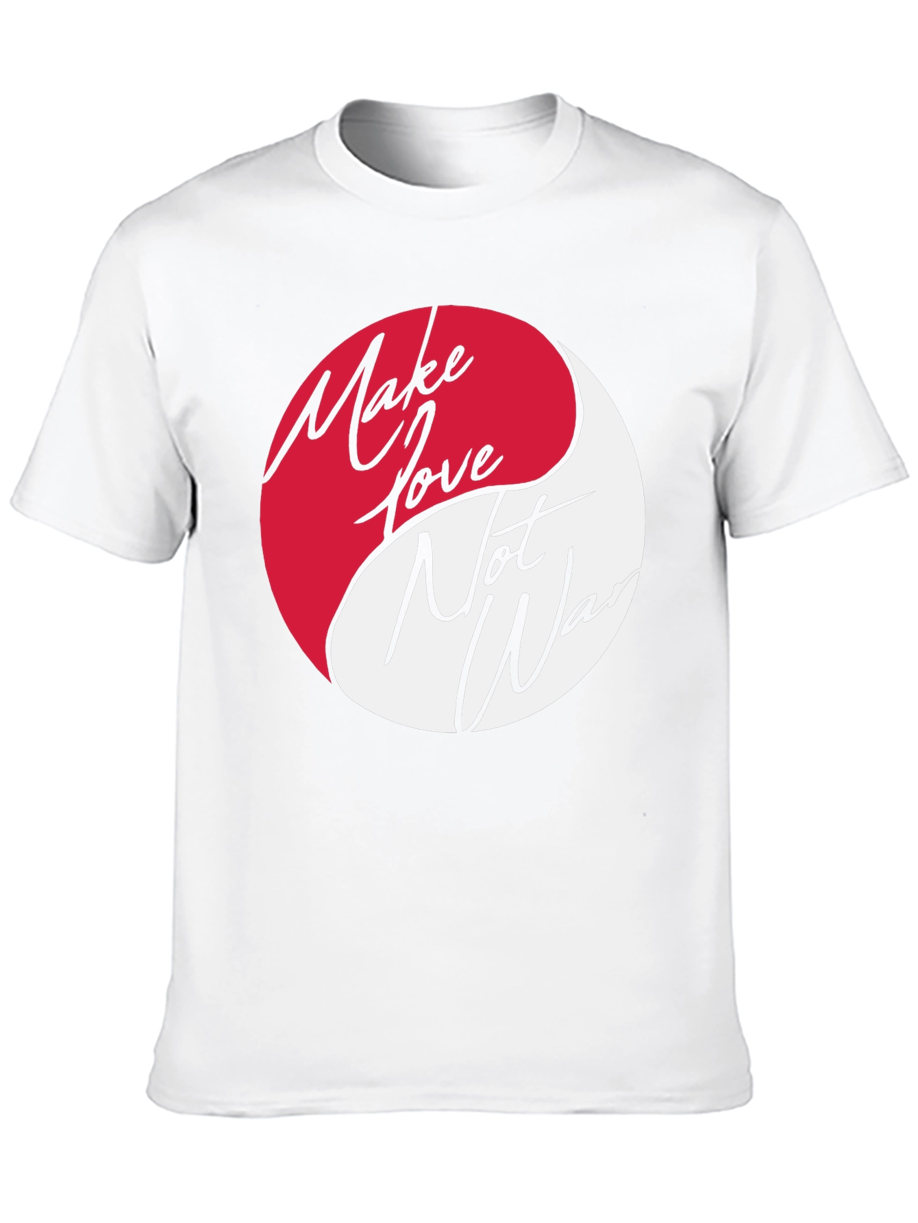Yin Yang Make Love Not War Graphic Tee